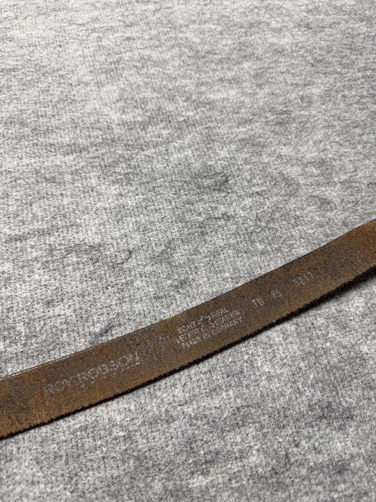 Vintage Vintage Roy Robson Brown Leather Belt Minimal Metal Buckle Size ONE SIZE - 9 Thumbnail