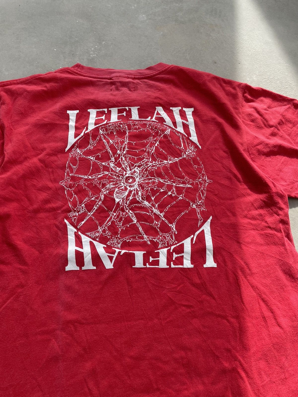 Japanese Brand LEFLAH BLACK WIDOW PRINTED TEE Size US L / EU 52-54 / 3 - 2 Thumbnail