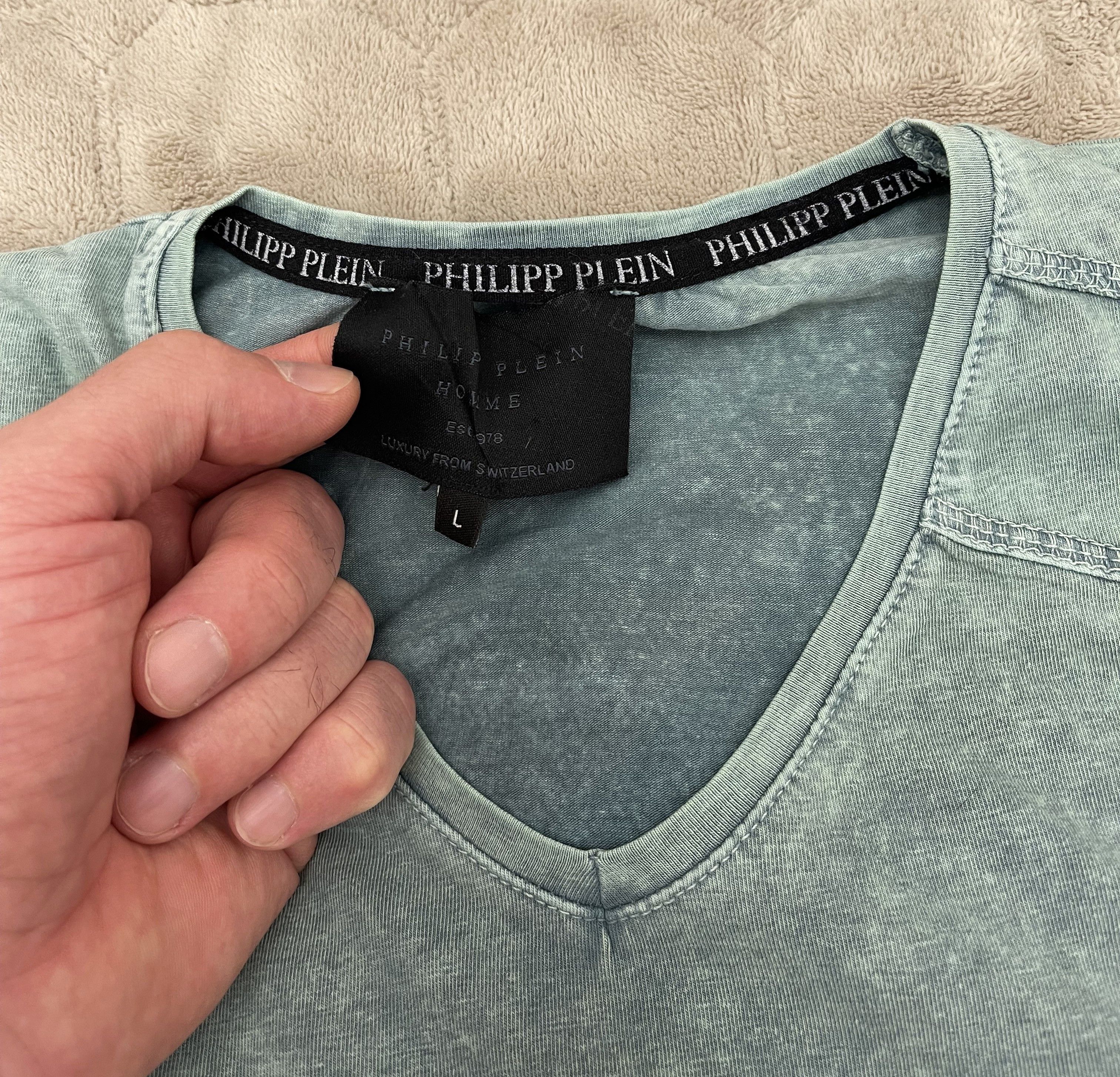 Philipp Plein × Vintage Philipp Plein. Skull. Size US L / EU 52-54 / 3 - 4 Thumbnail