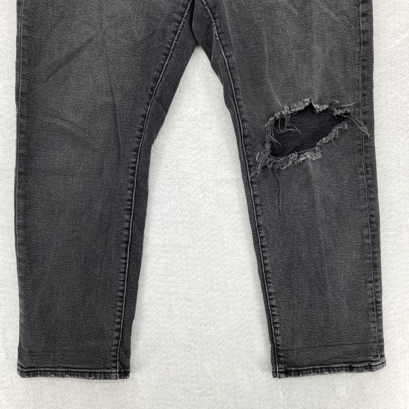 Levi's Levis Wedgie Straight Jeans Womens 31 High Rise Button Fly Distressed Denim Y2K Gray 90s Grunge/Casual Womens Jeans Size 24" / US 00 / IT 34 - 3 Thumbnail