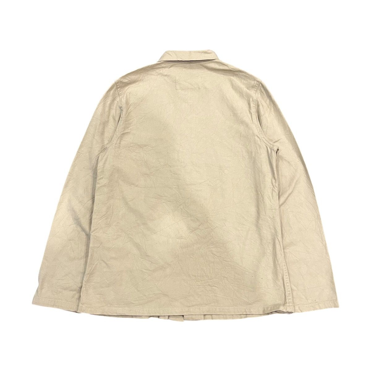 CABANE de ZUCCa × Issey Miyake × Japanese Brand Vintage Zucca Travail by Issey Miyake Chore Jacket Cream Size US M / EU 48-50 / 2 - 8 Thumbnail
