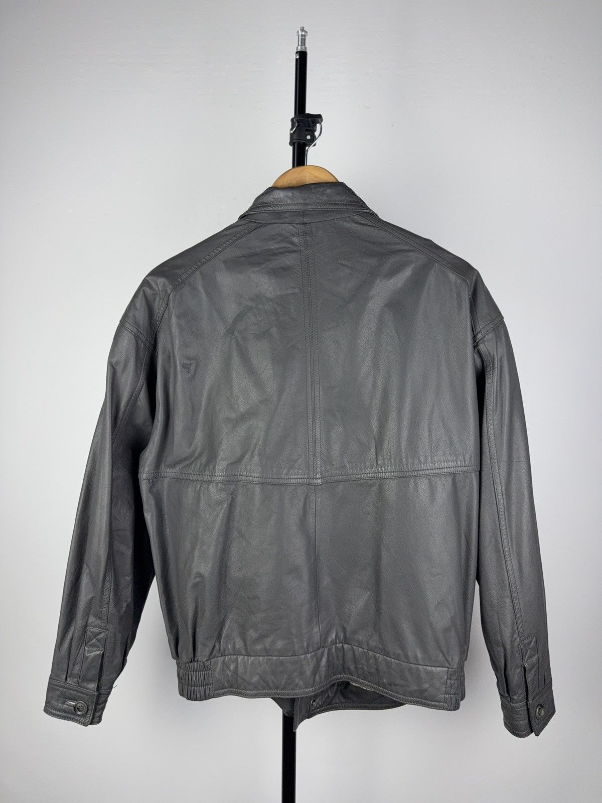 Vintage 90s Avant Garde Leather Leonardo Biker MOTO Jacket