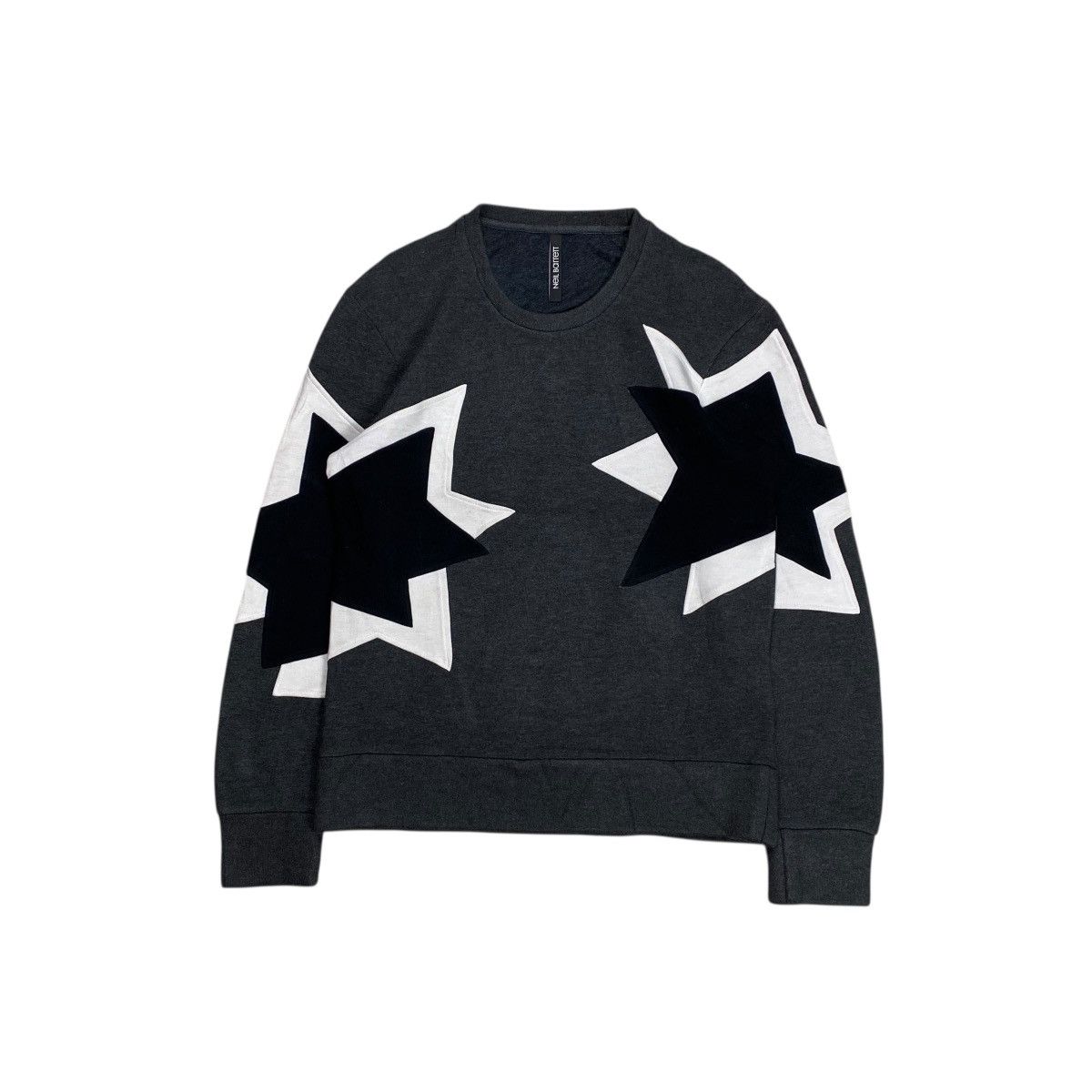 Neil Barrett Rare Neil Barret Stars Pattern Slim Fit Sweatshirts Size US XS / EU 42 / 0 - 1 Thumbnail