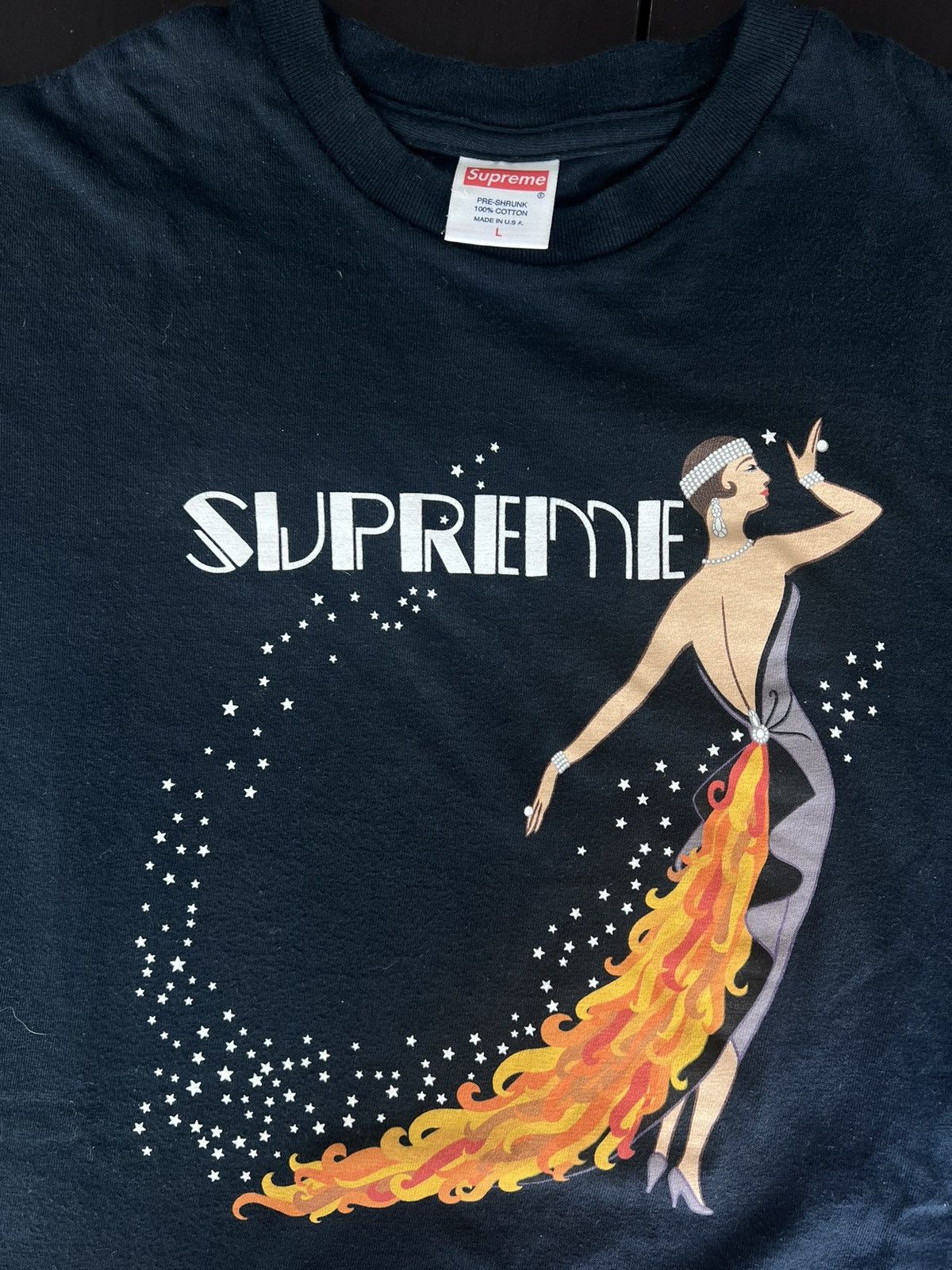 Supreme Supreme Stardust ss12 Navy tee Size US L / EU 52-54 / 3 - 2 Thumbnail