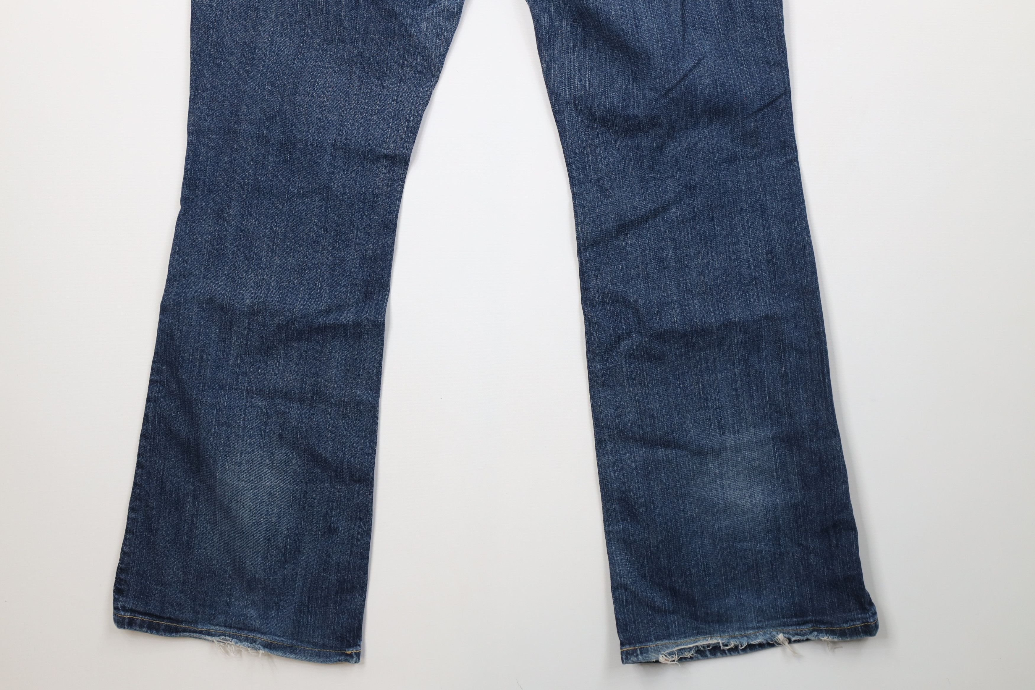 American Eagle Outfitters Vintage 90s Y2K American Eagle Flared Wide Leg Jeans Blue Size 36" / US 14 / IT 50 - 11 Thumbnail