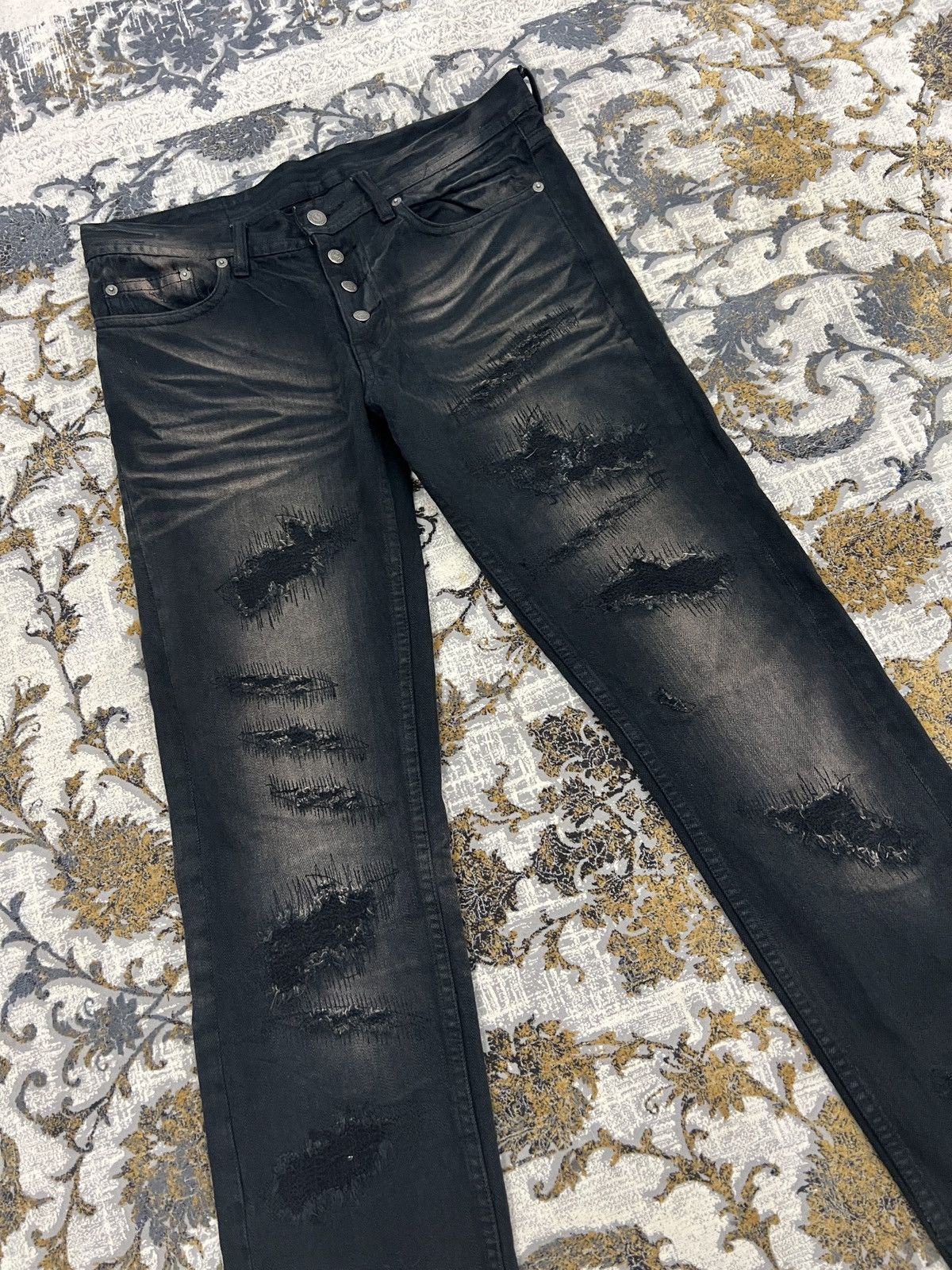 Tornado Mart TORNADO MART JAPANESE BRAND DISTRESSED DENIM Size US 33 - 6 Thumbnail