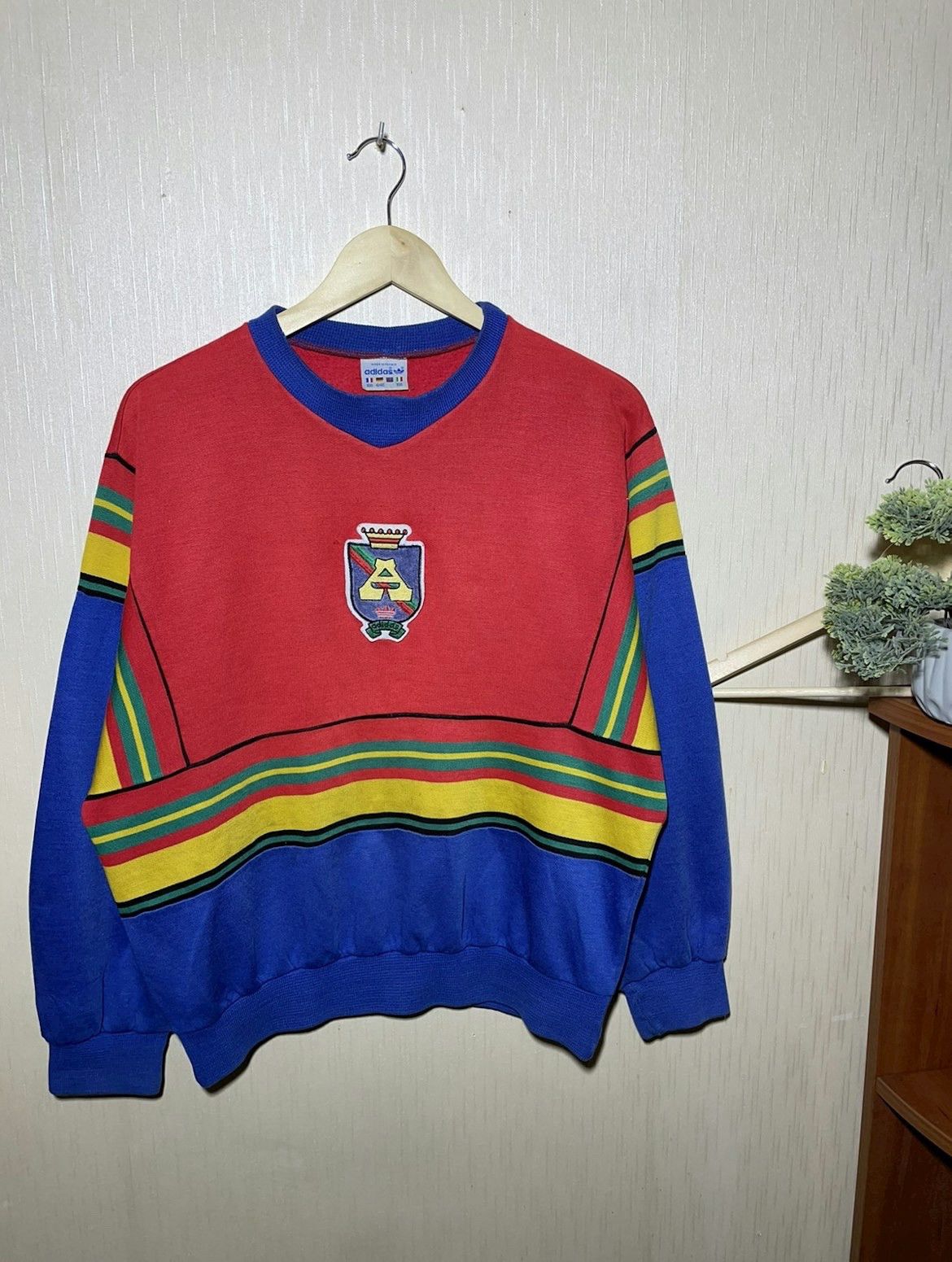 Adidas × Vintage Adidas Ventex very rare y2k sweatshirt 80-90s Size US S / EU 44-46 / 1 - 1 Thumbnail