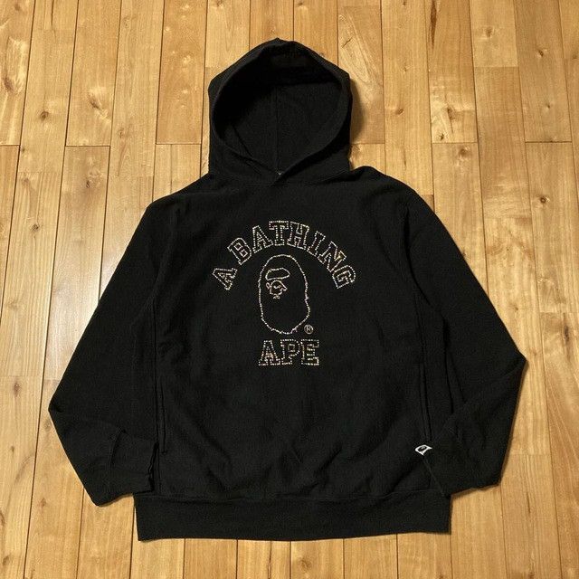 Bape × Swarovski 🔥Aoyama Exclusive🔥 Swarovski College Logo Pullover Hoodie Size US L / EU 52-54 / 3 - 2 Thumbnail
