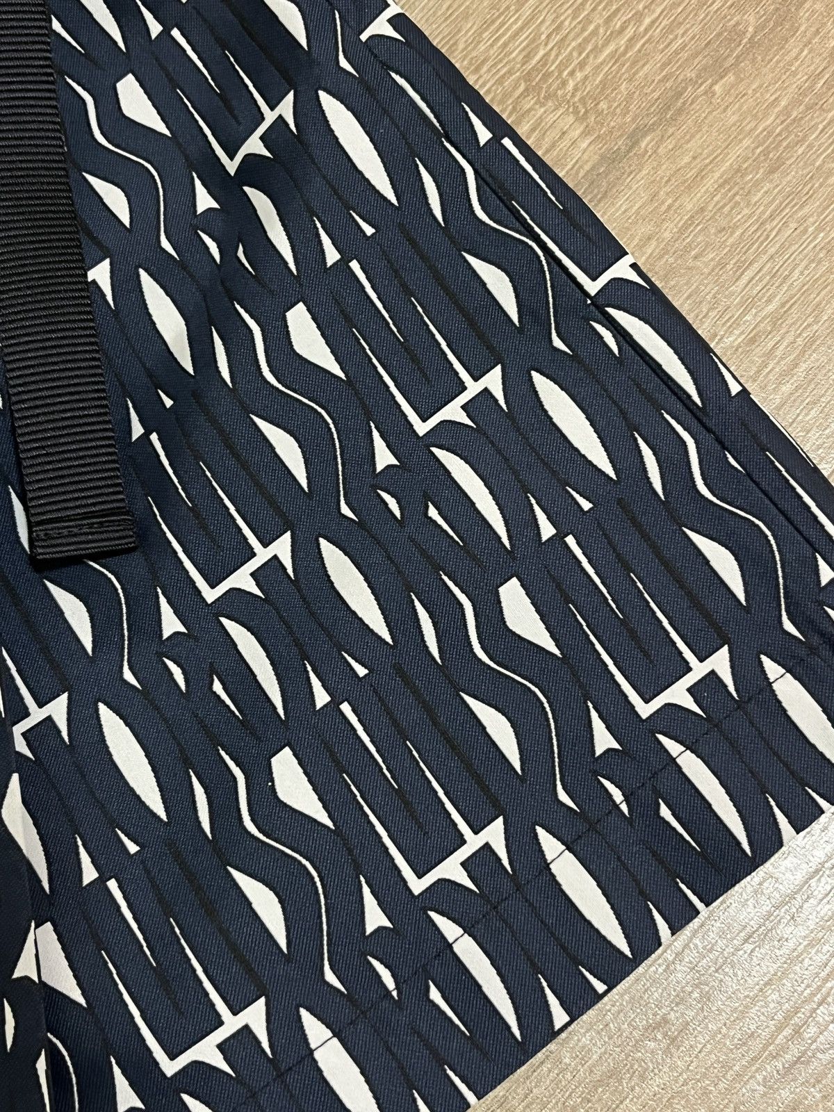 Dior Miss Dior Technical Monogram Taffeta Jacquard Navy Motif Size 25" / US 0 / IT 36 - 3 Thumbnail