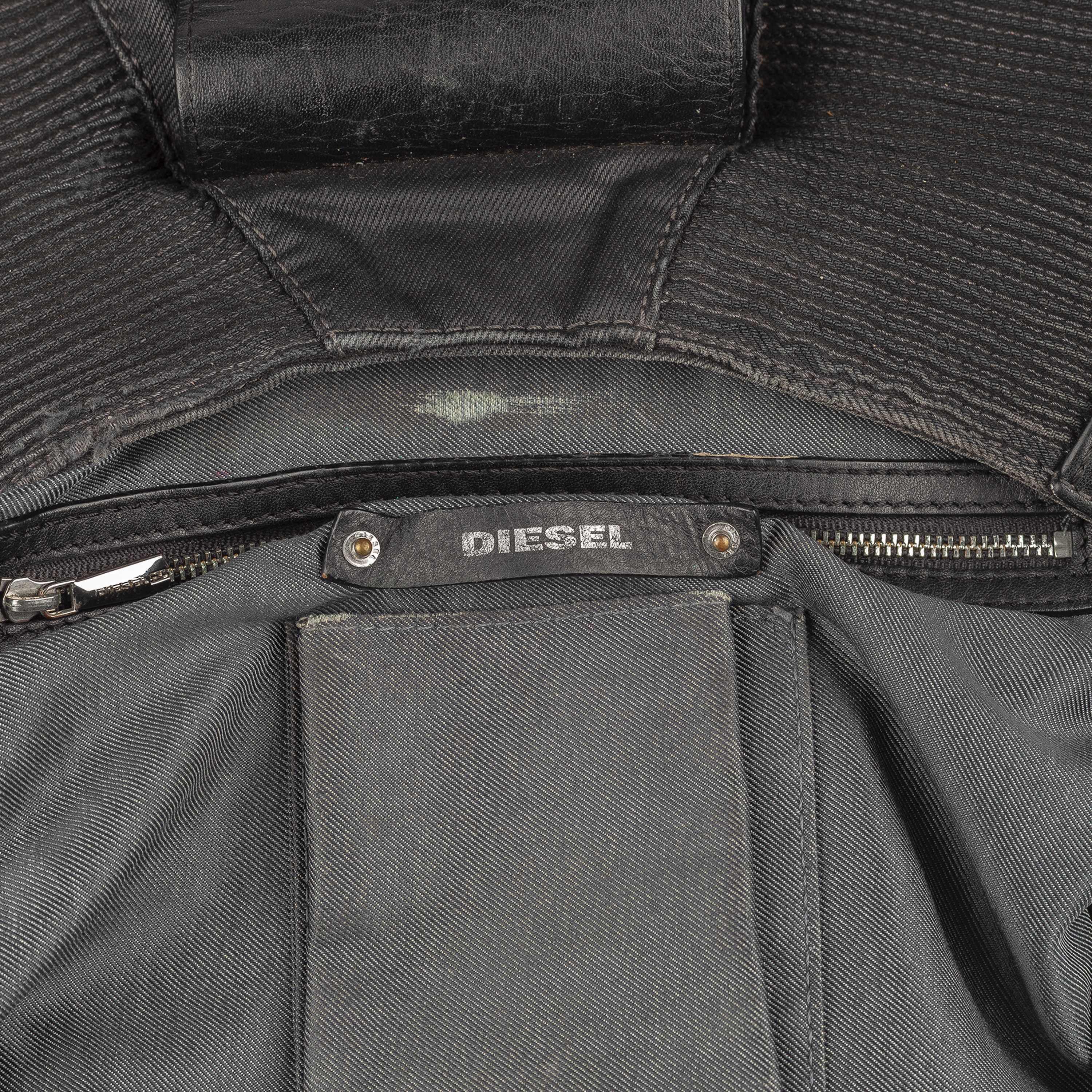 Diesel Diesel Vintage Black Biker Moto Bag Size ONE SIZE - 7 Thumbnail