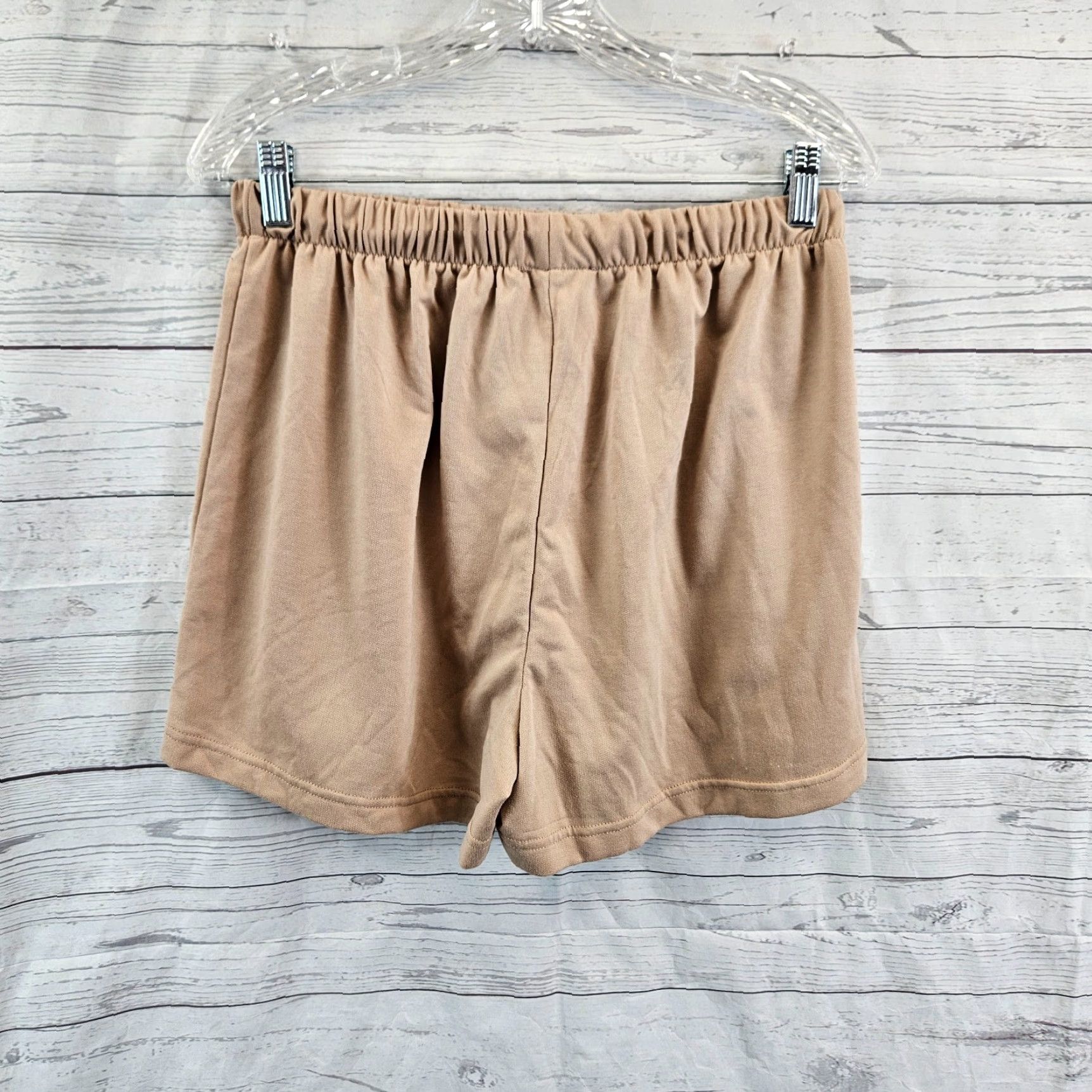NYDJ NYDJ Shorts Womens Sz Small Tan Pull On High Rise Drawstring Size 28" / US 6 / IT 42 - 2 Thumbnail