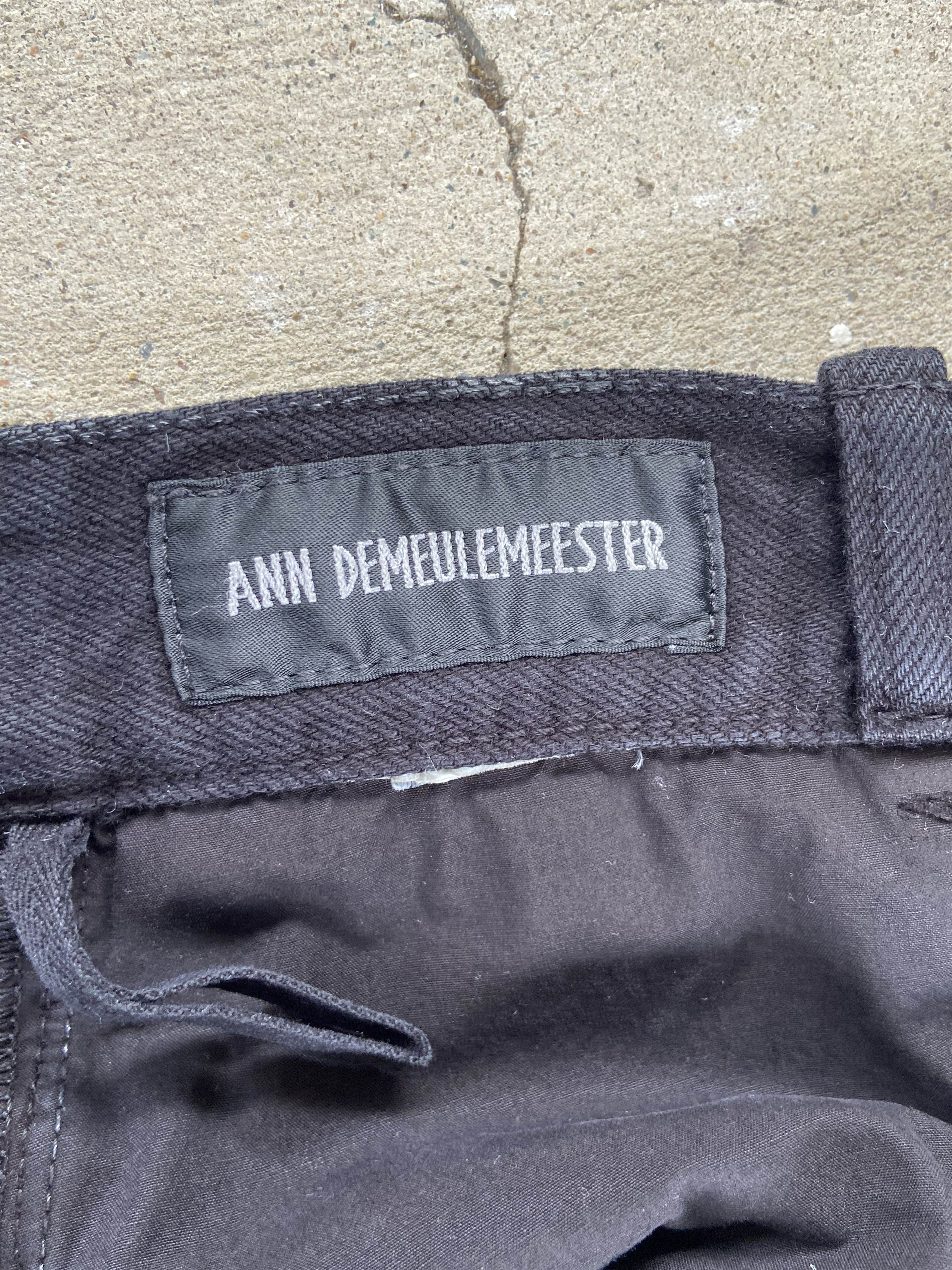 Ann Demeulemeester Ann Demeulemeester Waxed Denim Maxi Skirt Size 28" / US 6 / IT 42 - 4 Thumbnail