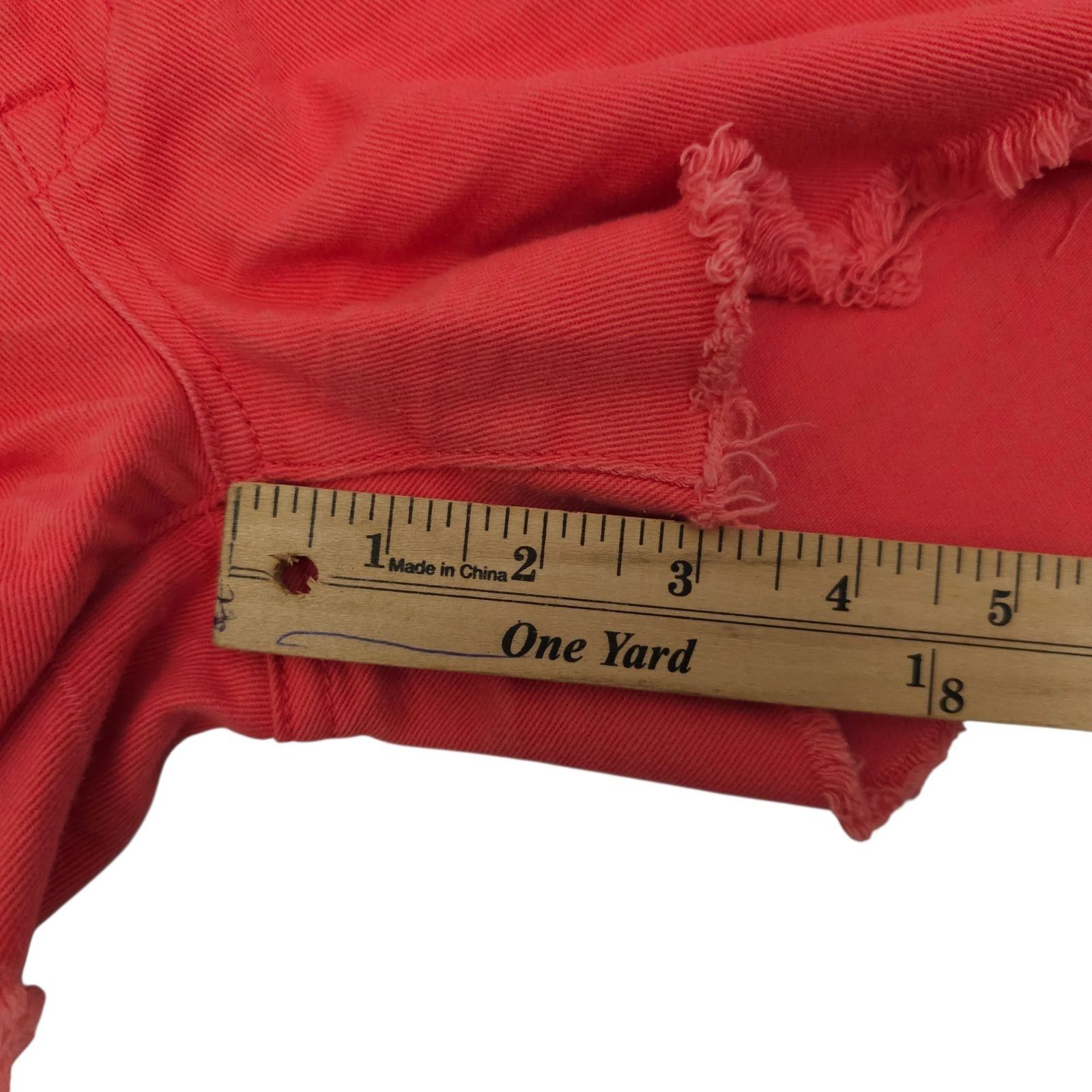 Other Delias Taylor Cut Off Denim Shorts Pink Coral Size 1/2 Low R Size 28" / US 6 / IT 42 - 5 Thumbnail