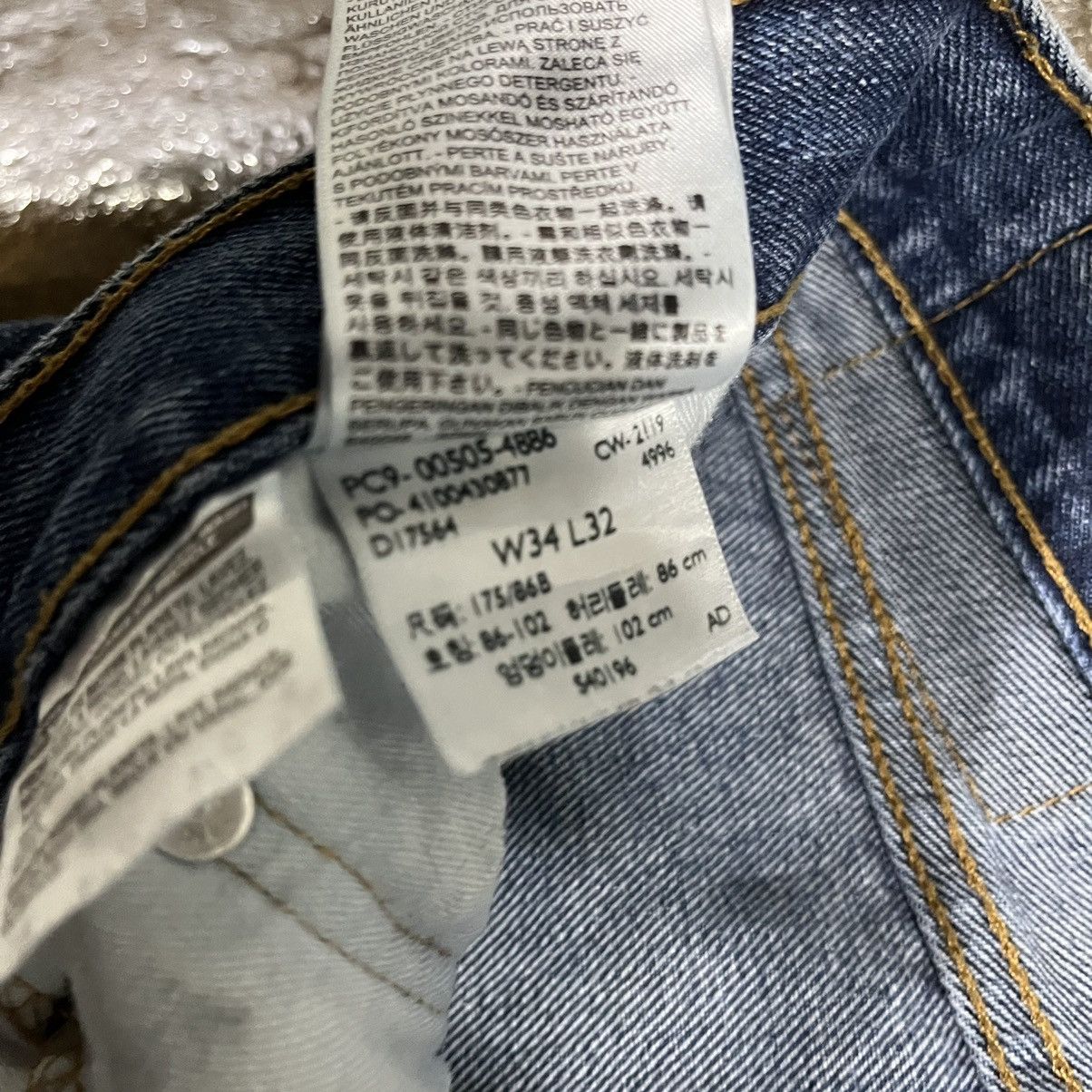 Levi's × Vintage Crazy Vintage Y2K Levi's 505 Faded Distressed Skater Jeans Size US 34 / EU 50 - 15 Thumbnail