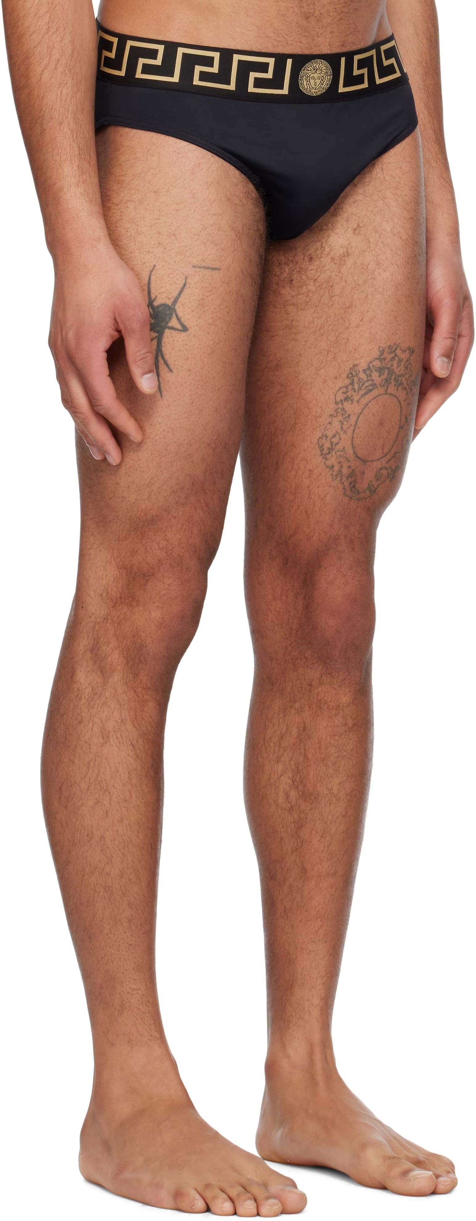 Versace Size 7 Navy Mainline Greca Key Medusa Swim Essential Briefs Size US 38 / EU 54 - 8 Thumbnail