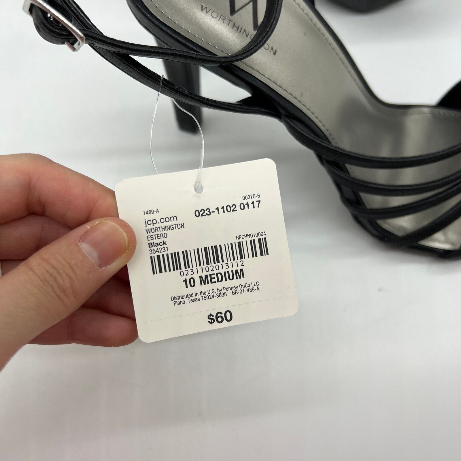 Other Worthington Women Shoes Estero Black Heeled Sandals Size 10M Size US 10 / IT 40 - 11 Thumbnail