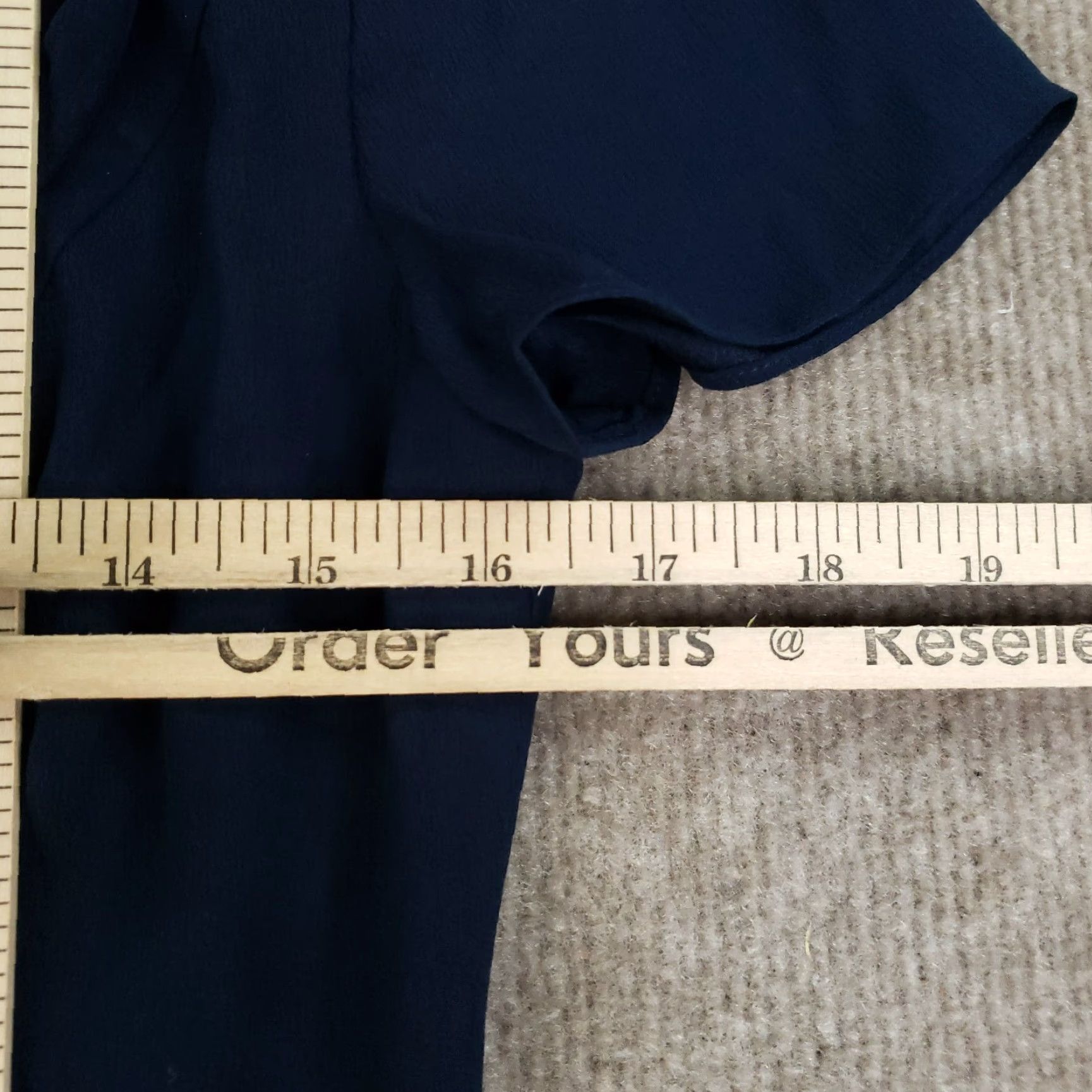 Vintage VINTAGE Magaschoni Dress Womens Small Blue V-Neck Casual Sheath Silk Zip Lined Size S / US 4 / IT 40 - 3 Thumbnail
