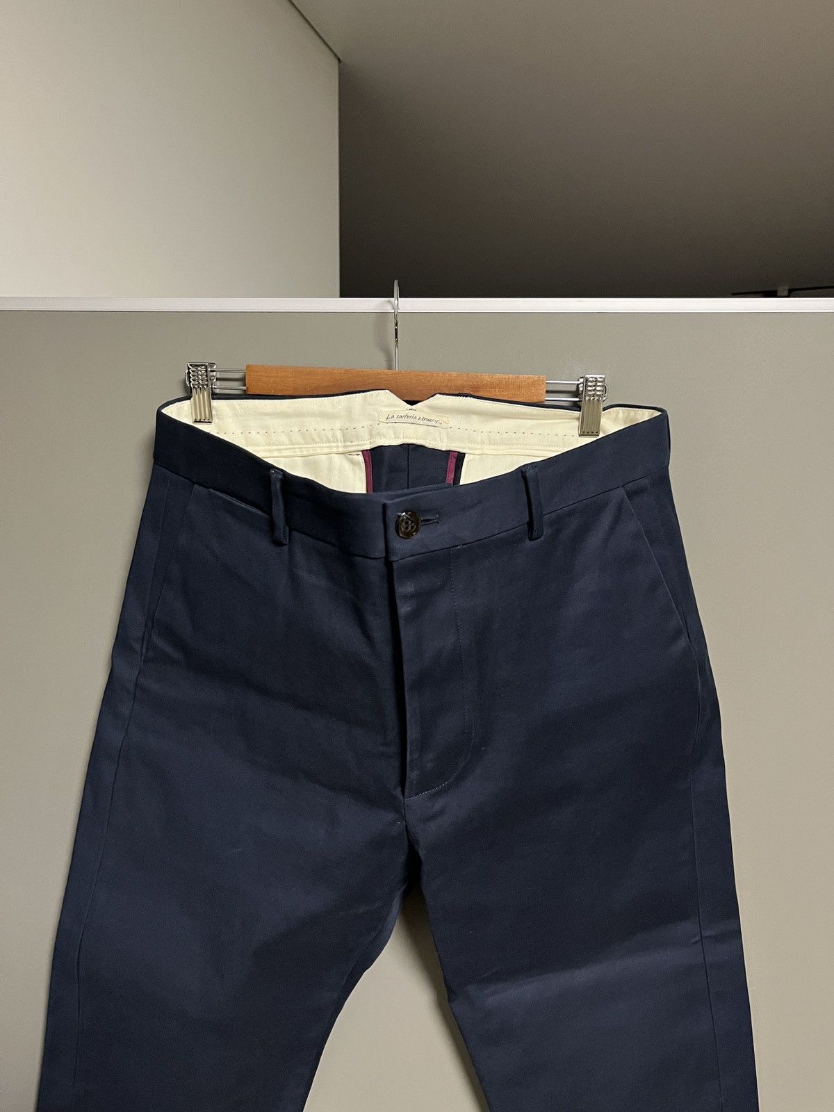 Handmade La Sartoria Di True NYC Heavy Handmade Chino Pants Size US 36 / EU 52 - 11 Thumbnail