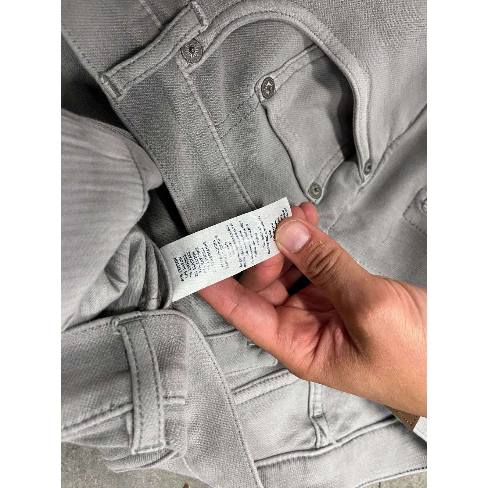 Faherty Faherty Brand Iron Gray Stretch Terry 5-Pocket Athletic Size US 38 / EU 54 - 6 Thumbnail