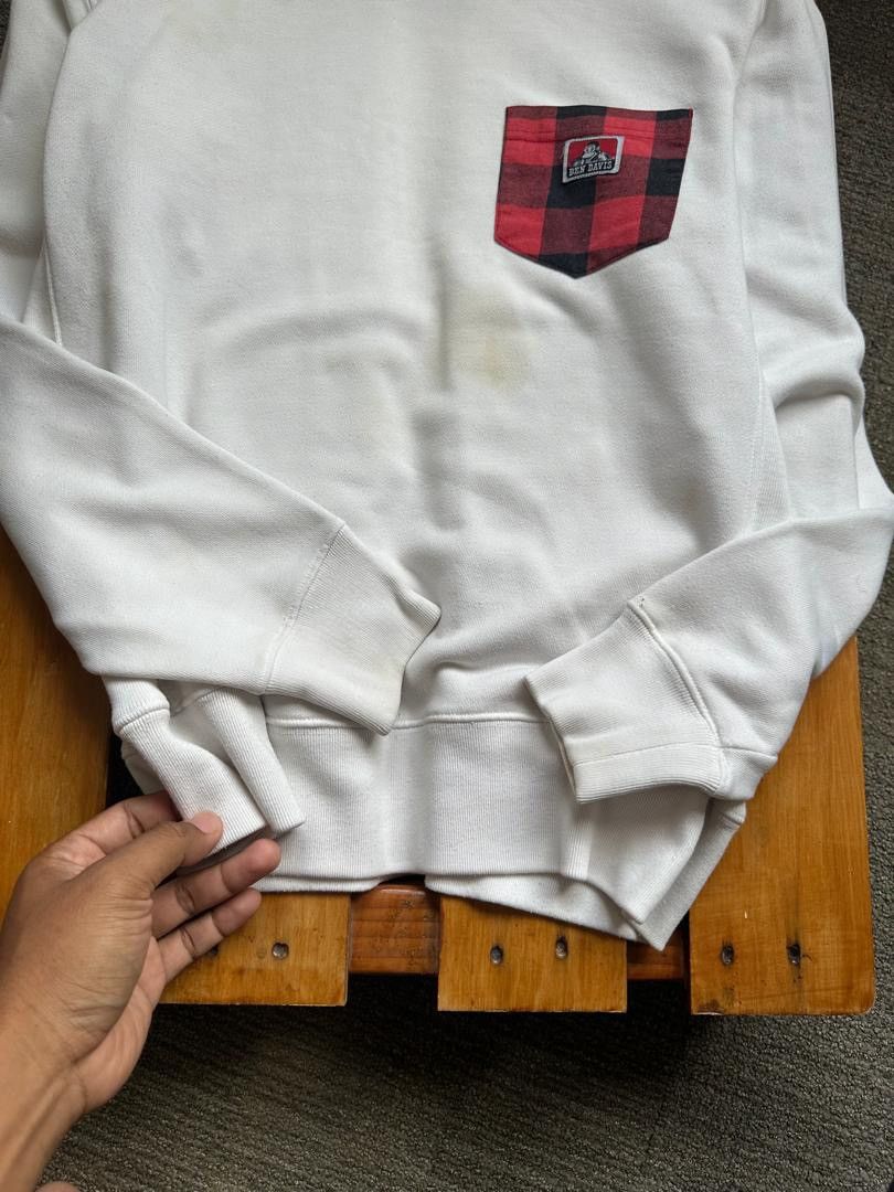 Ben Davis × Japanese Brand BEN DAVIS CHECKERED POCKET SWEATSHIRT Size US M / EU 48-50 / 2 - 3 Thumbnail