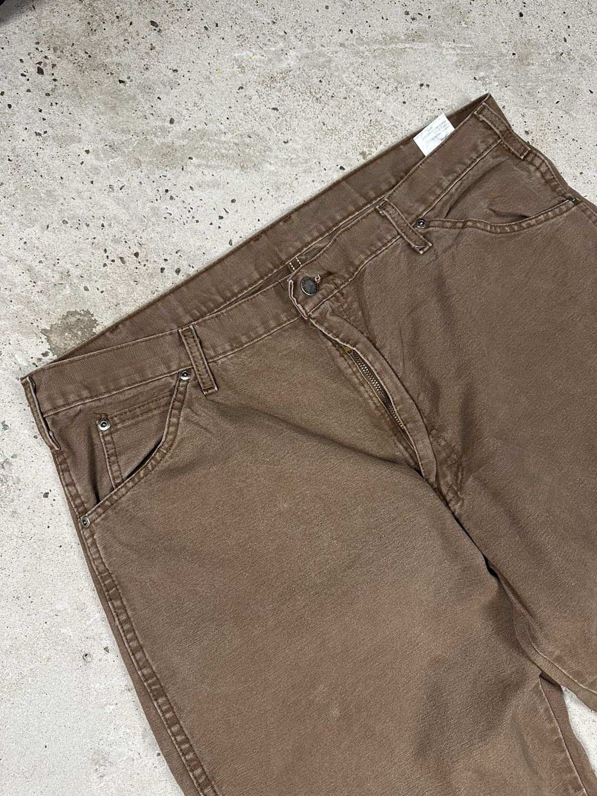 Dickies × Vintage Vintage Y2K Dickies Baggy Brown Carpenter Denim Pants Jeans Size US 38 / EU 54 - 7 Thumbnail