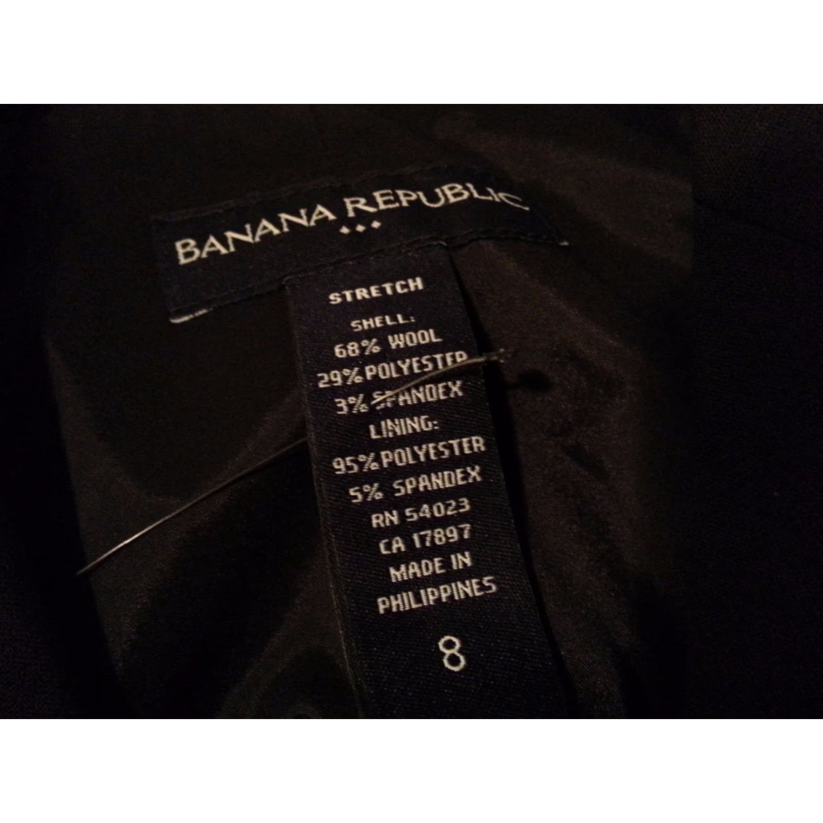 Banana Republic Womens Banana Republic Wool Coat Jacket 8 Black Size M / US 6-8 / IT 42-44 - 3 Thumbnail