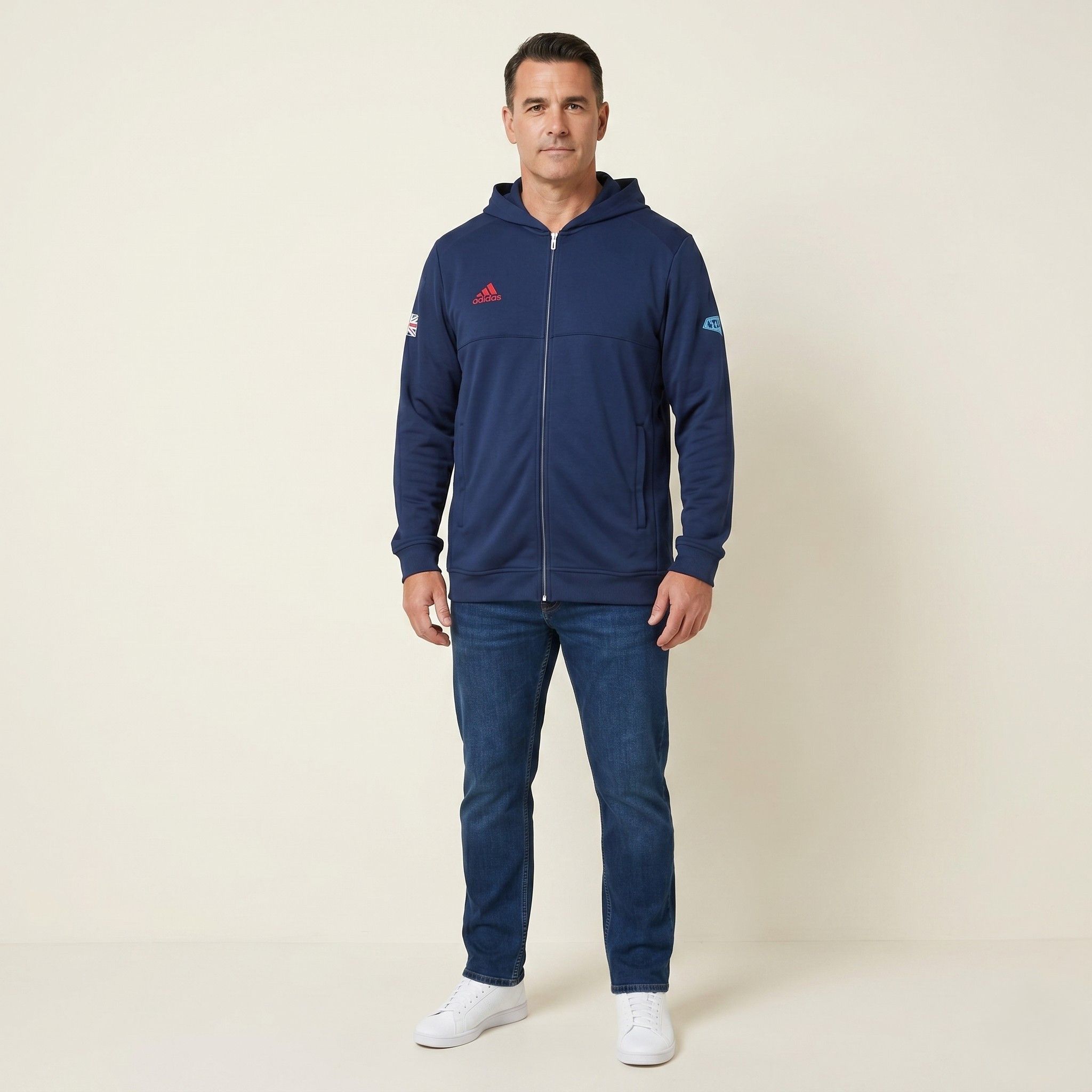 Adidas Adidas Team Men XL Sweatshirt Navy Climalite 1204 Size US XL / EU 56 / 4 - 1 Thumbnail