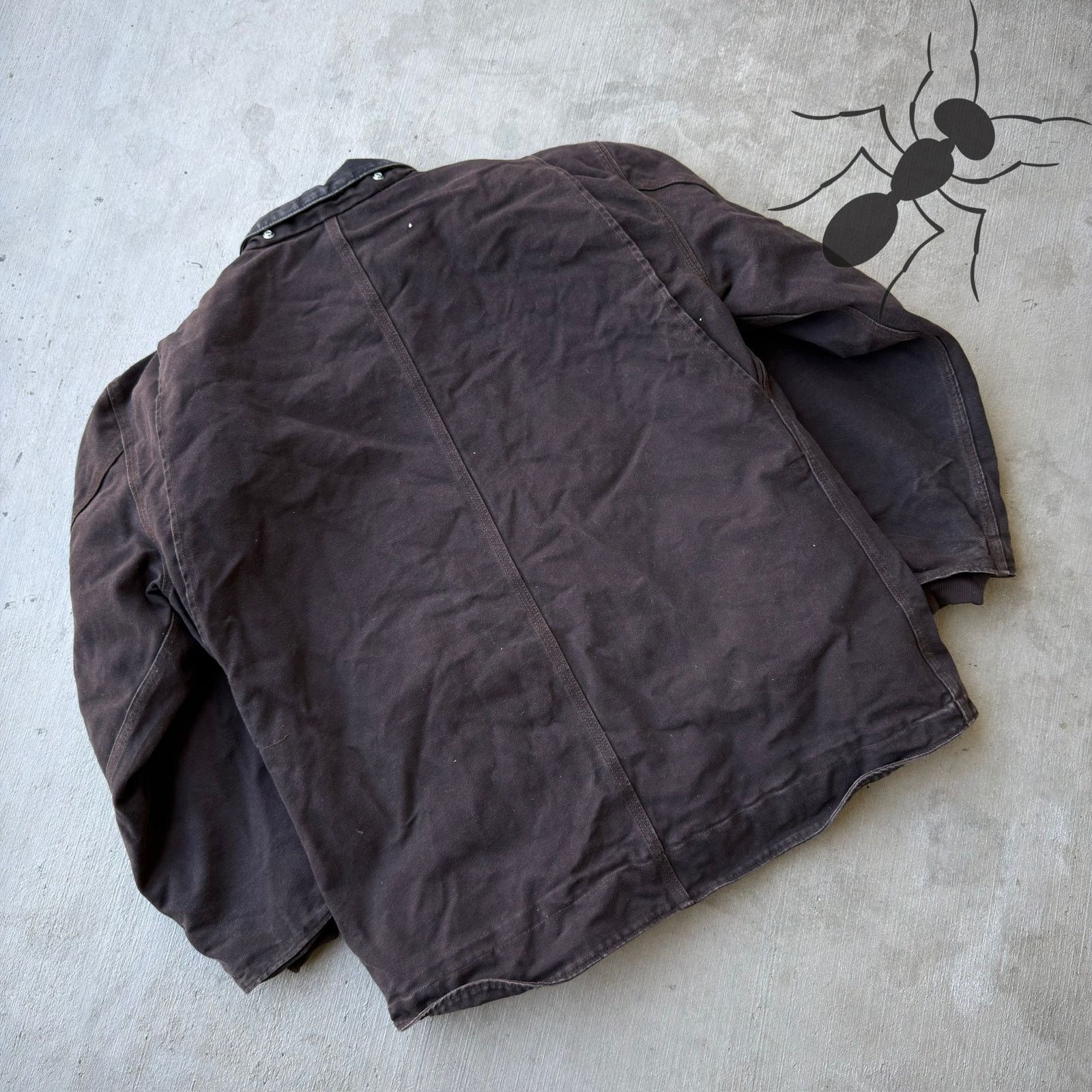 Carhartt × Vintage Carhartt C61 DKB brown chore work wear jacket Size US L / EU 52-54 / 3 - 5 Thumbnail