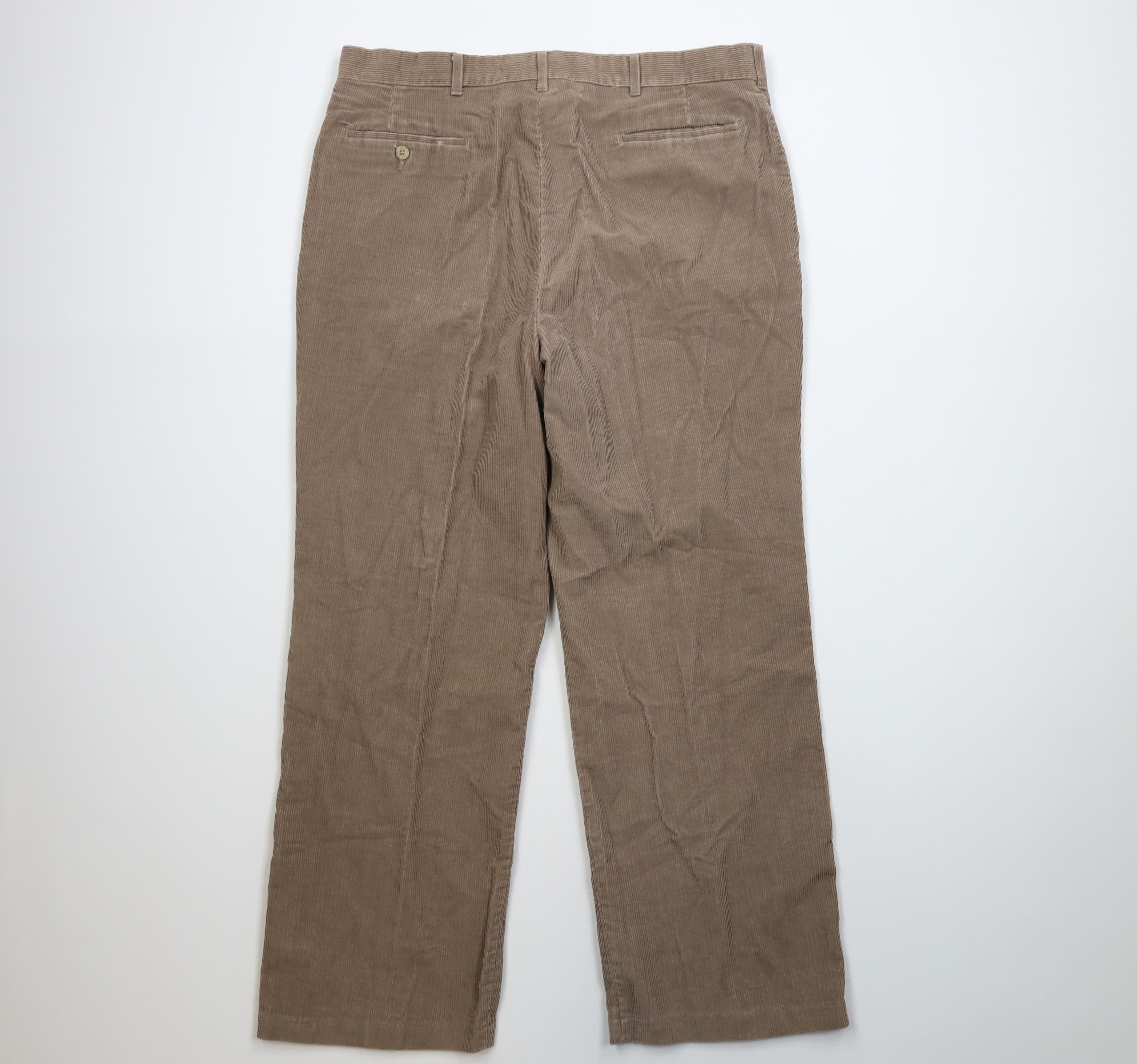 Vintage Vintage 90s Streetwear Flared Wide Leg Corduroy Chino Pants Size US 36 / EU 52 - 9 Thumbnail