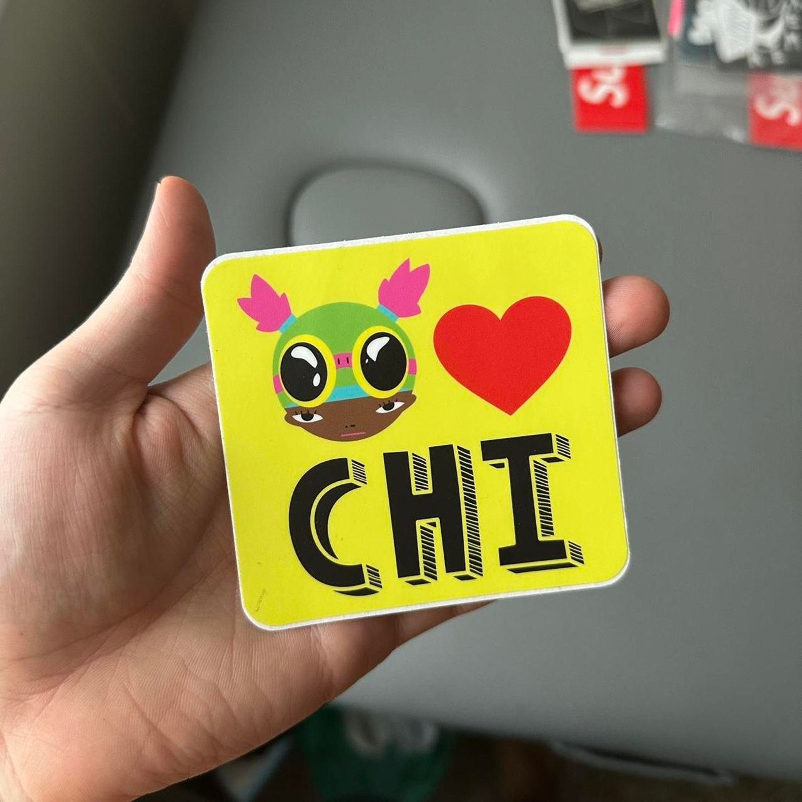 Hebru Brantley Hebru Brantley Fly Girl Heart Chi Chicago Sticker Sticker Size ONE SIZE - 4 Thumbnail
