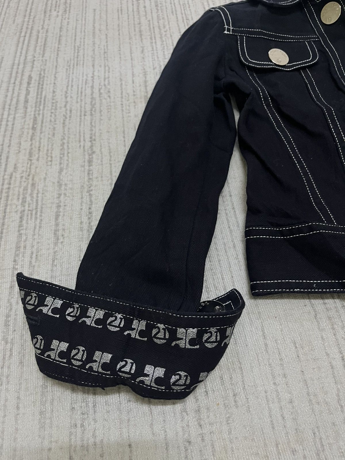 Courreges × Japanese Brand × Vintage Vintage 90s courreges denim jacket Size ONE SIZE - 4 Thumbnail