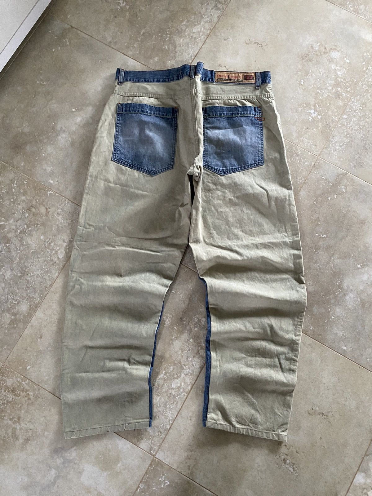 Diesel Vintage Diesel Hybrid Baggy Muddy Denim Japanese Washed Y2K Size US 38 / EU 54 - 4 Thumbnail