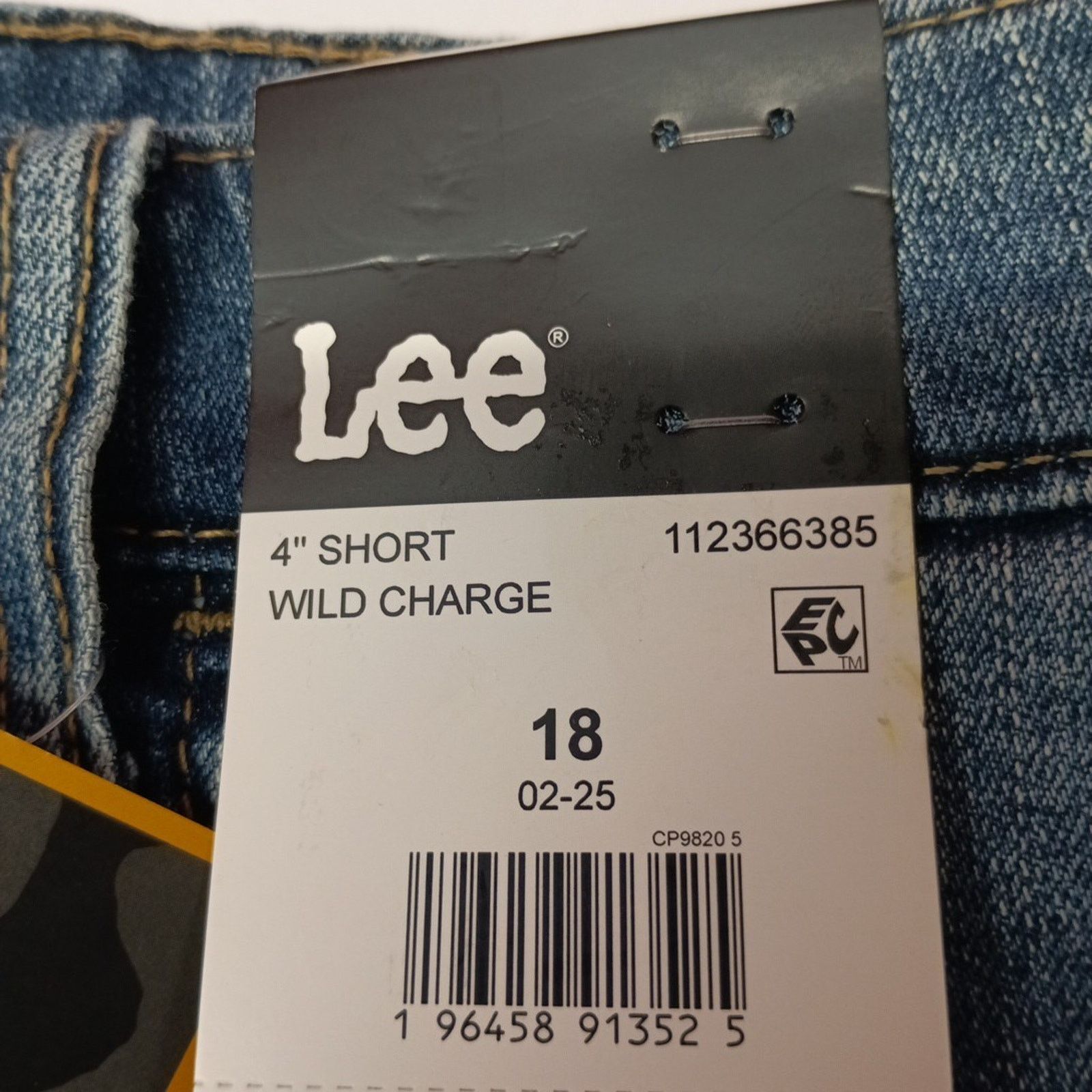 Lee Lee Women's Relaxed Fit 4” Inseam Denim Shorts Size 18 Blue Size 40" / US 18 - 2 Thumbnail