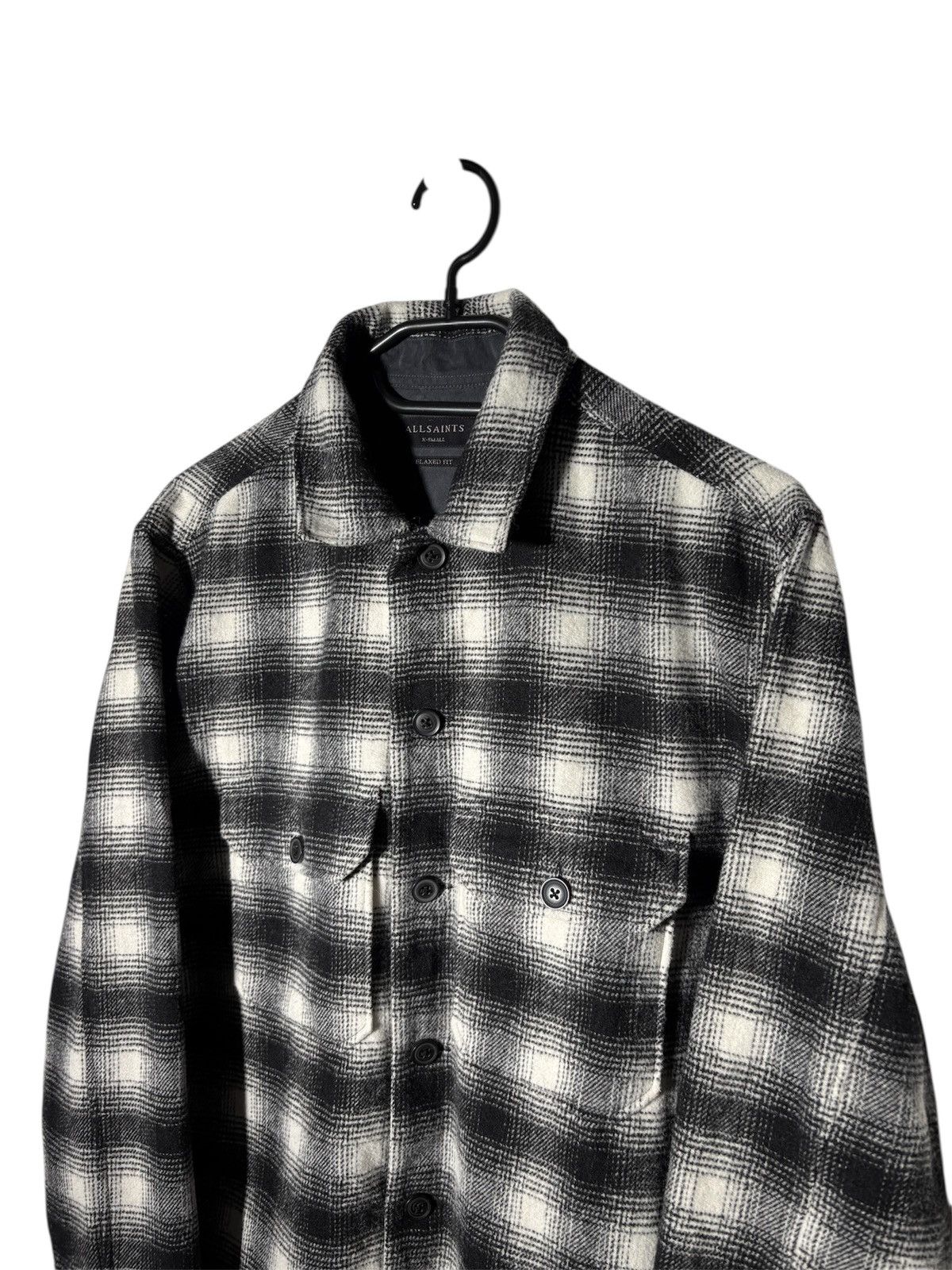 Allsaints Allsaints Plaid Wool Over Shirts Jacket Cargo Pocket S-M Size US M / EU 48-50 / 2 - 3 Thumbnail
