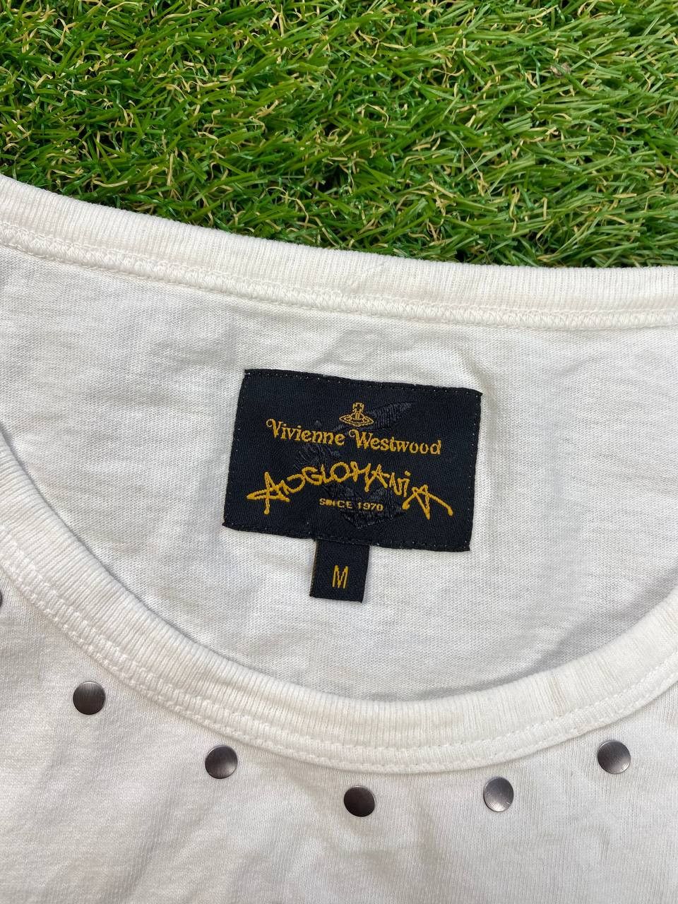 Designer × Vivienne Westwood Vivienne Westwood Anglomania Round Neck Riveted Studs Tee Size M / US 6-8 / IT 42-44 - 7 Thumbnail