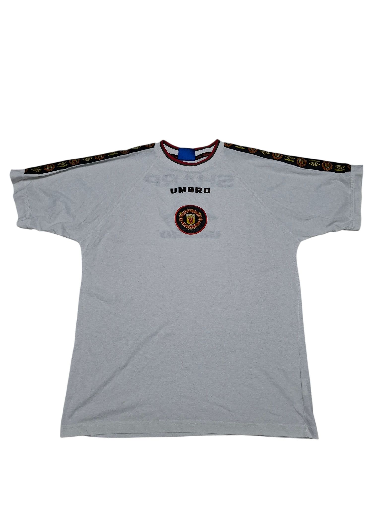 Umbro MANCHESTER UNITED UMBRO SHARP VINTAGE 90 TRAINING SOCCER TEE Size US L / EU 52-54 / 3 - 1 Thumbnail