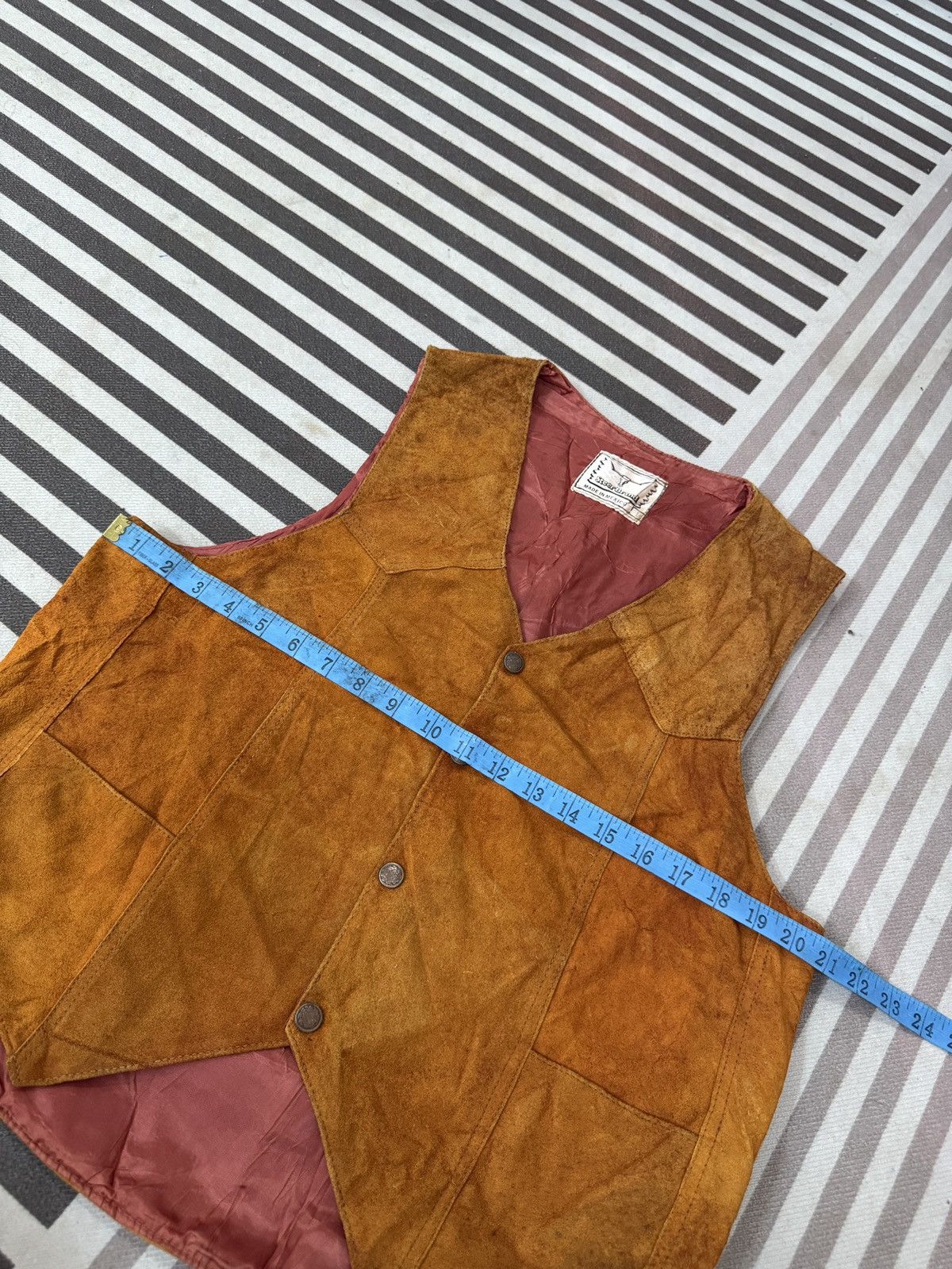 Genuine Leather 🔥🔥🔥ARCHIVE VTG STEER SUEDE LEATHER VEST Size US M / EU 48-50 / 2 - 16 Thumbnail