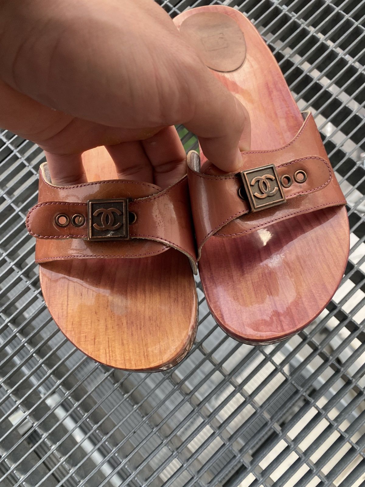 Chanel Chanel Wooden Slip Ons Size US 11 / IT 41 - 3 Thumbnail