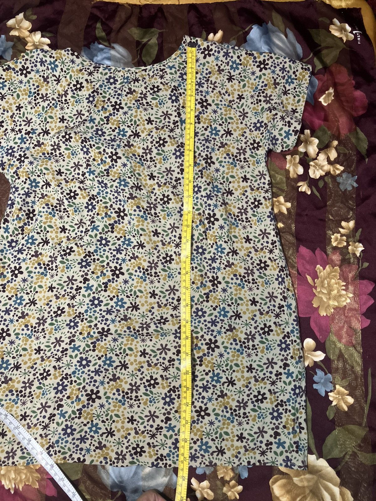 Japanese Brand Jocomomola de Sybilla Floral Top Wool Blend Crochet Neckline Size M / US 6-8 / IT 42-44 - 7 Thumbnail