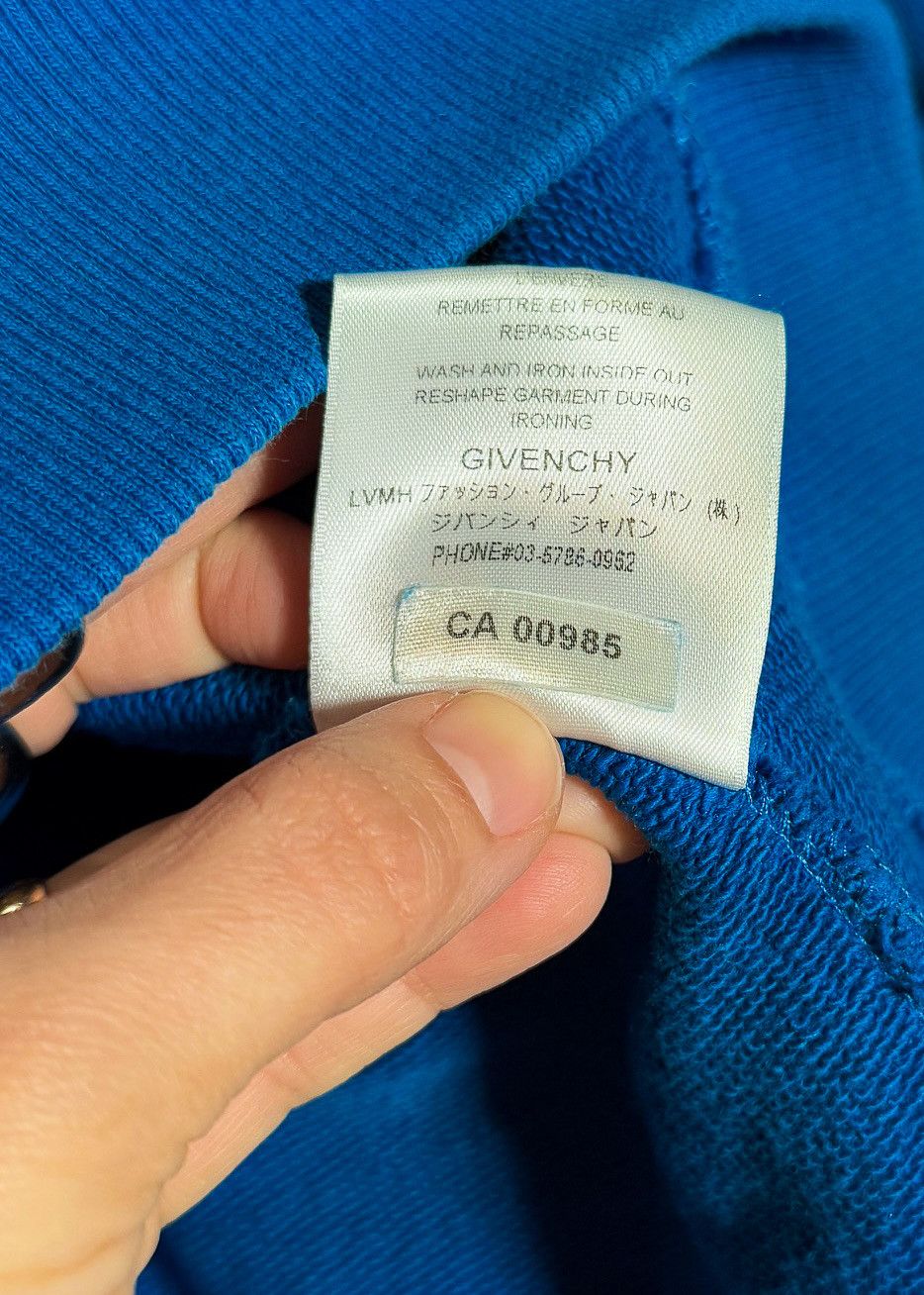Givenchy Givenchy Blue Address Logo Print Hoodie Size US M / EU 48-50 / 2 - 7 Thumbnail
