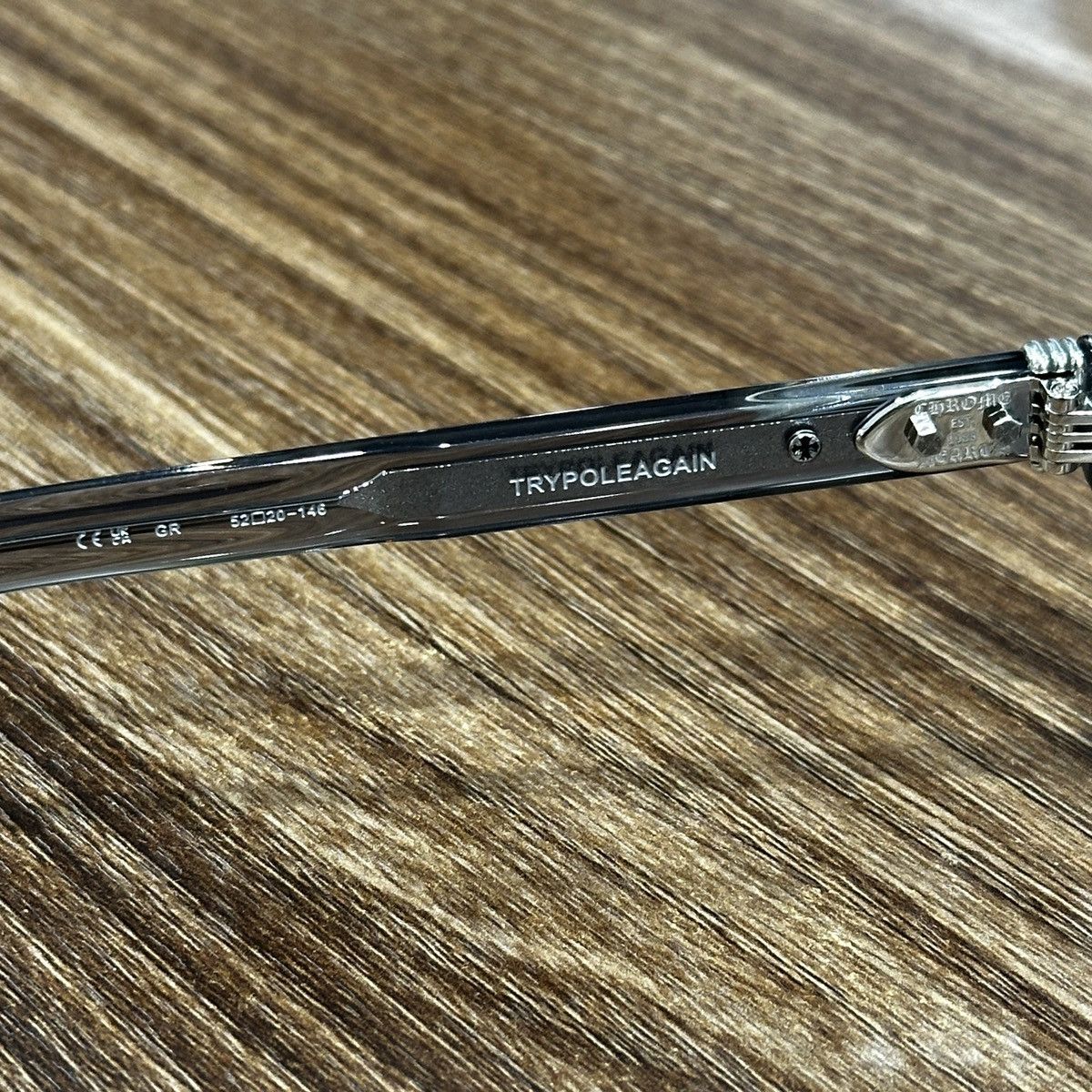 Chrome Hearts CHROME HEARTS TRYPOLEAGAIN EYEGLASSES Size ONE SIZE - 10 Thumbnail