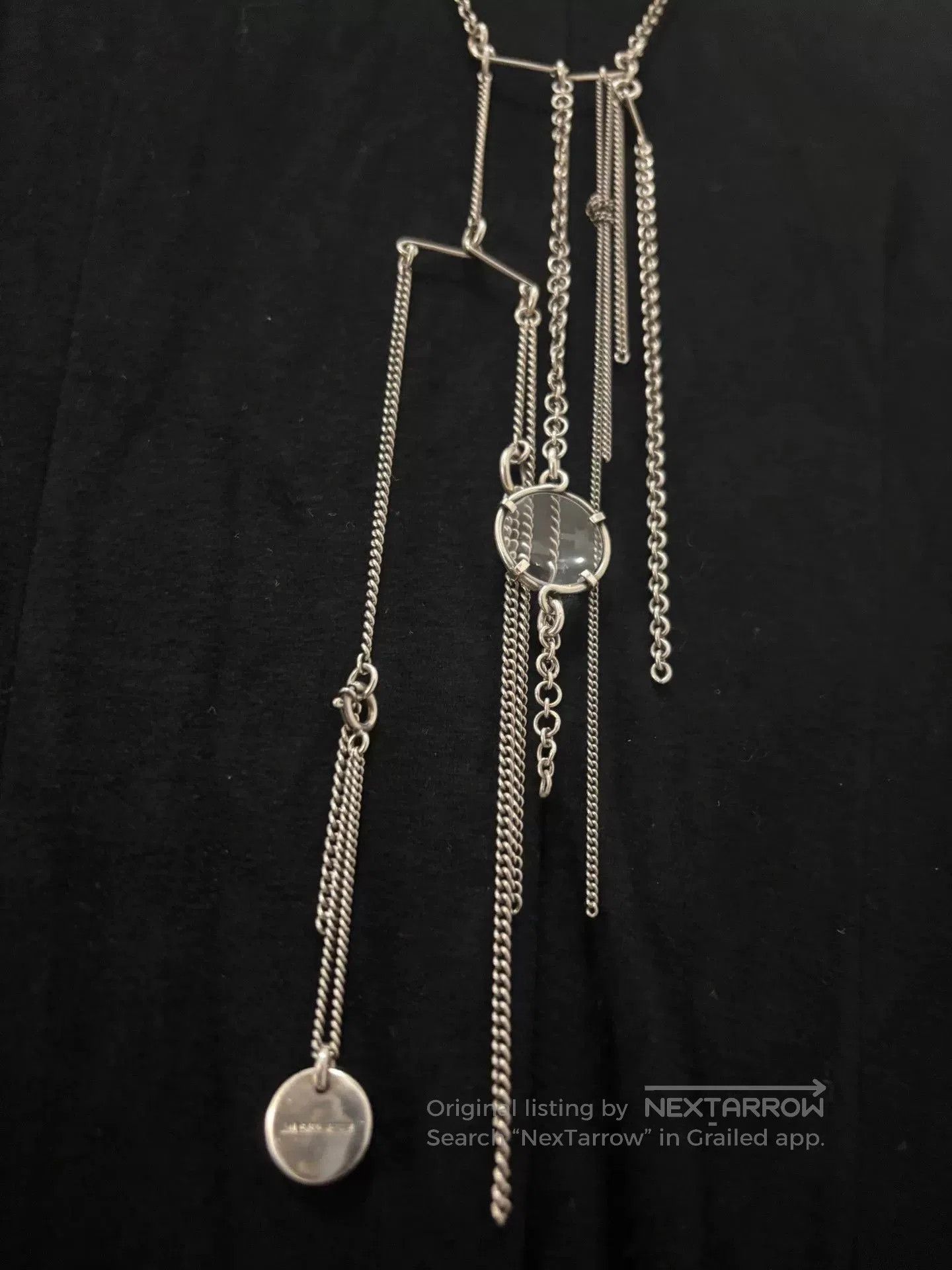 Ann Demeulemeester Ann Demeulemeester 925 Silver Sweater Necklace. Size ONE SIZE - 5 Thumbnail