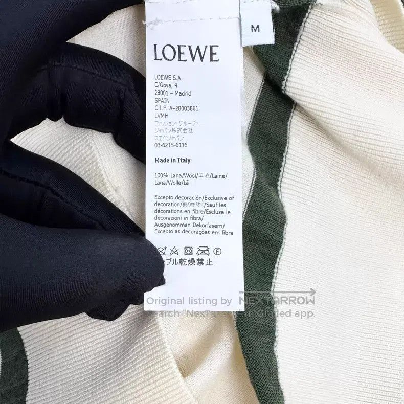 Loewe Loewe Off-White Embroidered Grass Letter Wool Knit Short S Size M / US 6-8 / IT 42-44 - 4 Thumbnail
