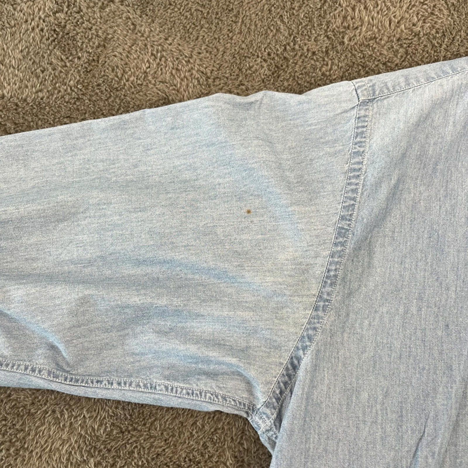 Tommy Hilfiger Vintage Tommy Hilfiger Shirt XL Light Blue Size US XL / EU 56 / 4 - 9 Thumbnail