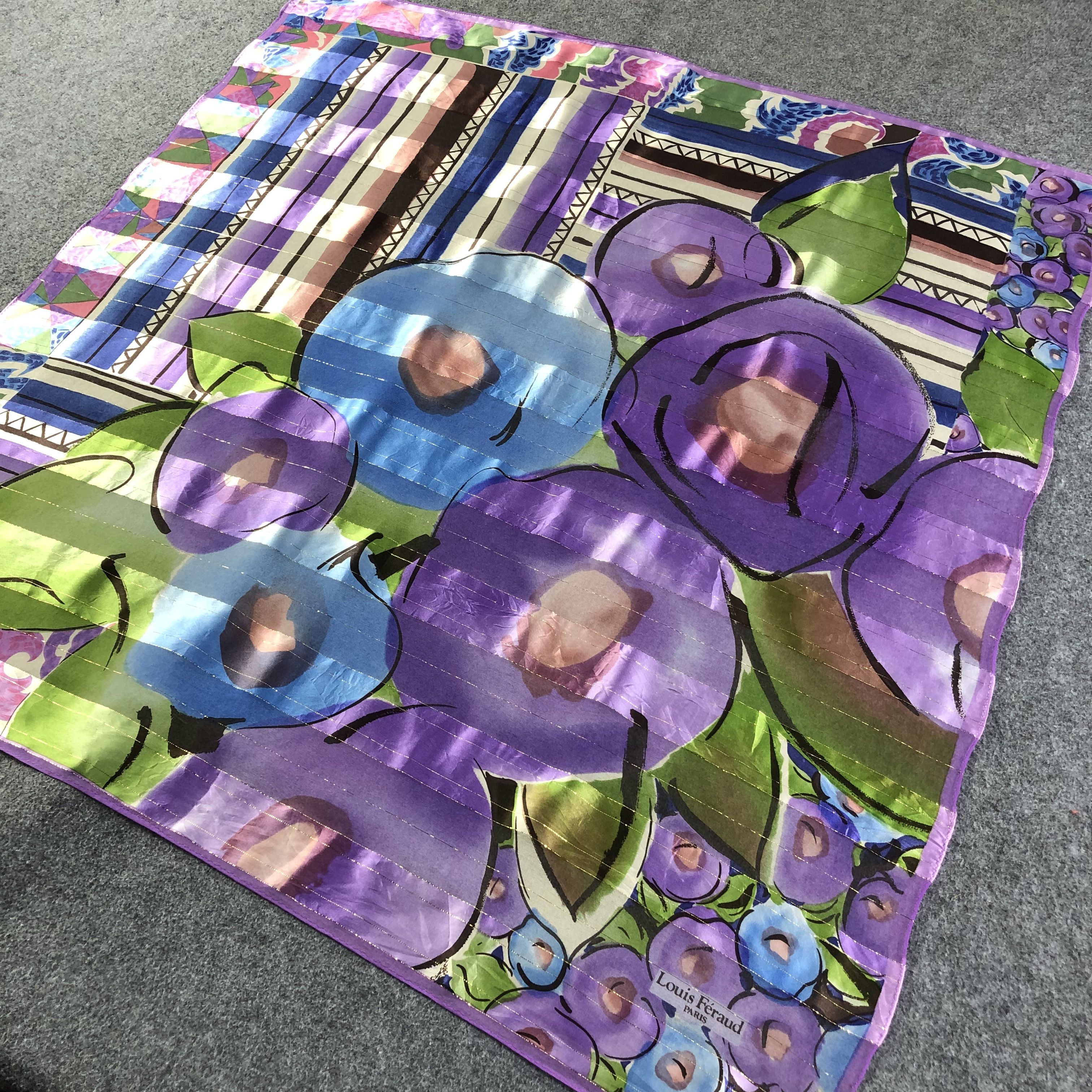 Louis Feraud Louis Feraud Abstract Silk Scarf M772 Size ONE SIZE - 2 Thumbnail
