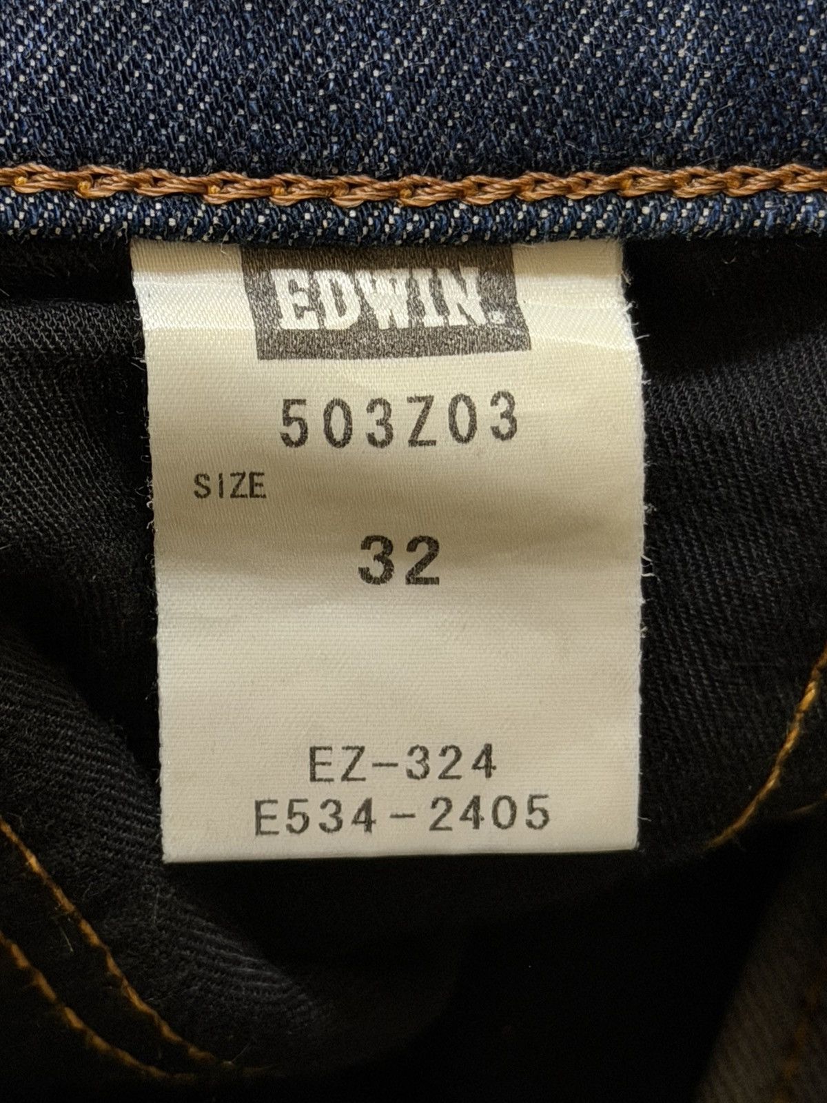 Edwin Vintage 90s Japan Edwin Blue Faded Wash Relaxed Loose Jeans Size US 32 / EU 48 - 7 Thumbnail