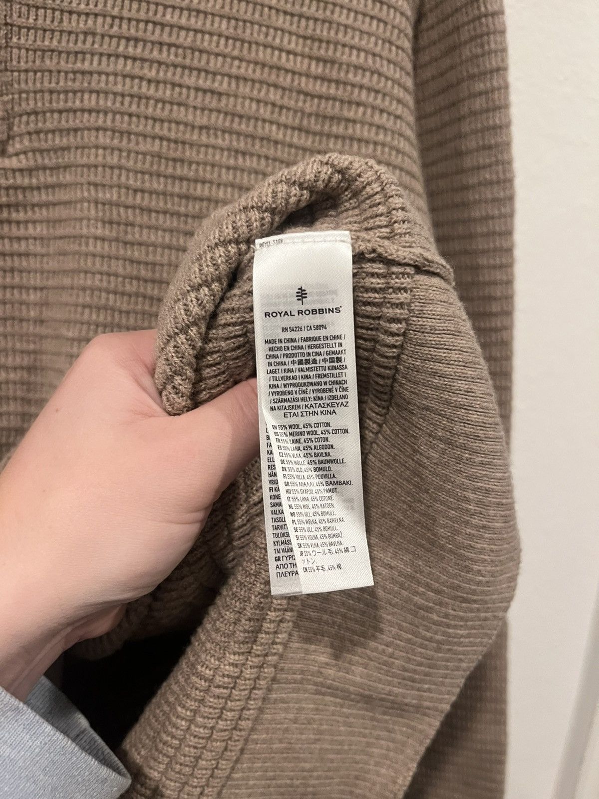 Royal Robbins Royal Robbins Sweater Men’s XL Knit Wool Cotton Blend Size US XL / EU 56 / 4 - 4 Thumbnail