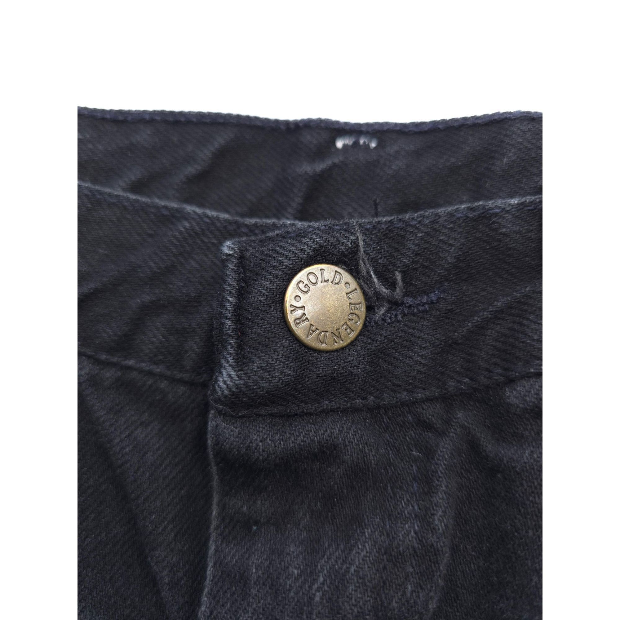 Vintage Vintage 1990s LEGENDARY GOLD Black Jeans 34x30 100% Cotton Size US 34 / EU 50 - 4 Thumbnail