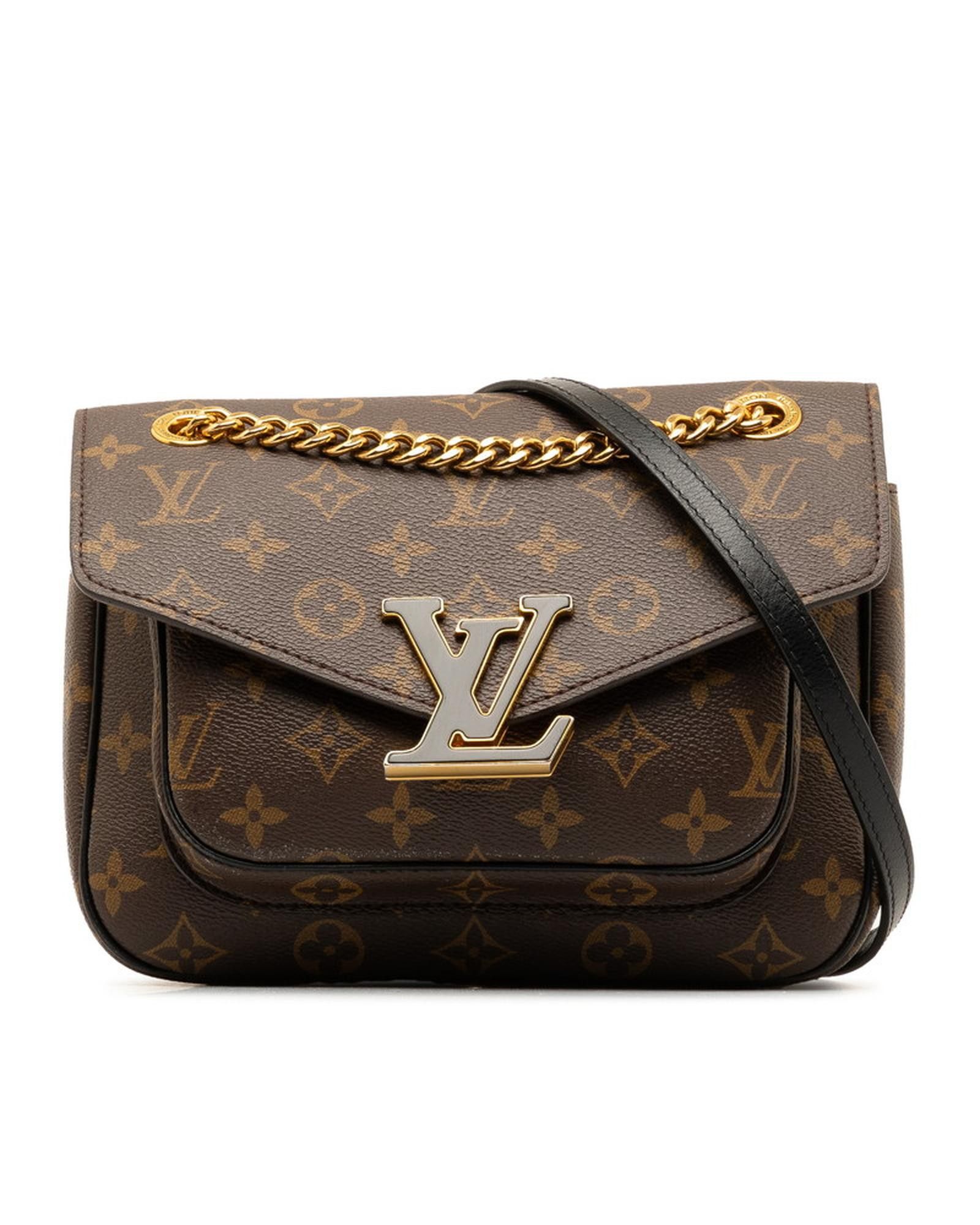 image of Louis Vuitton Monogram Passy Bag In Brown | Excellent Condition, Women's