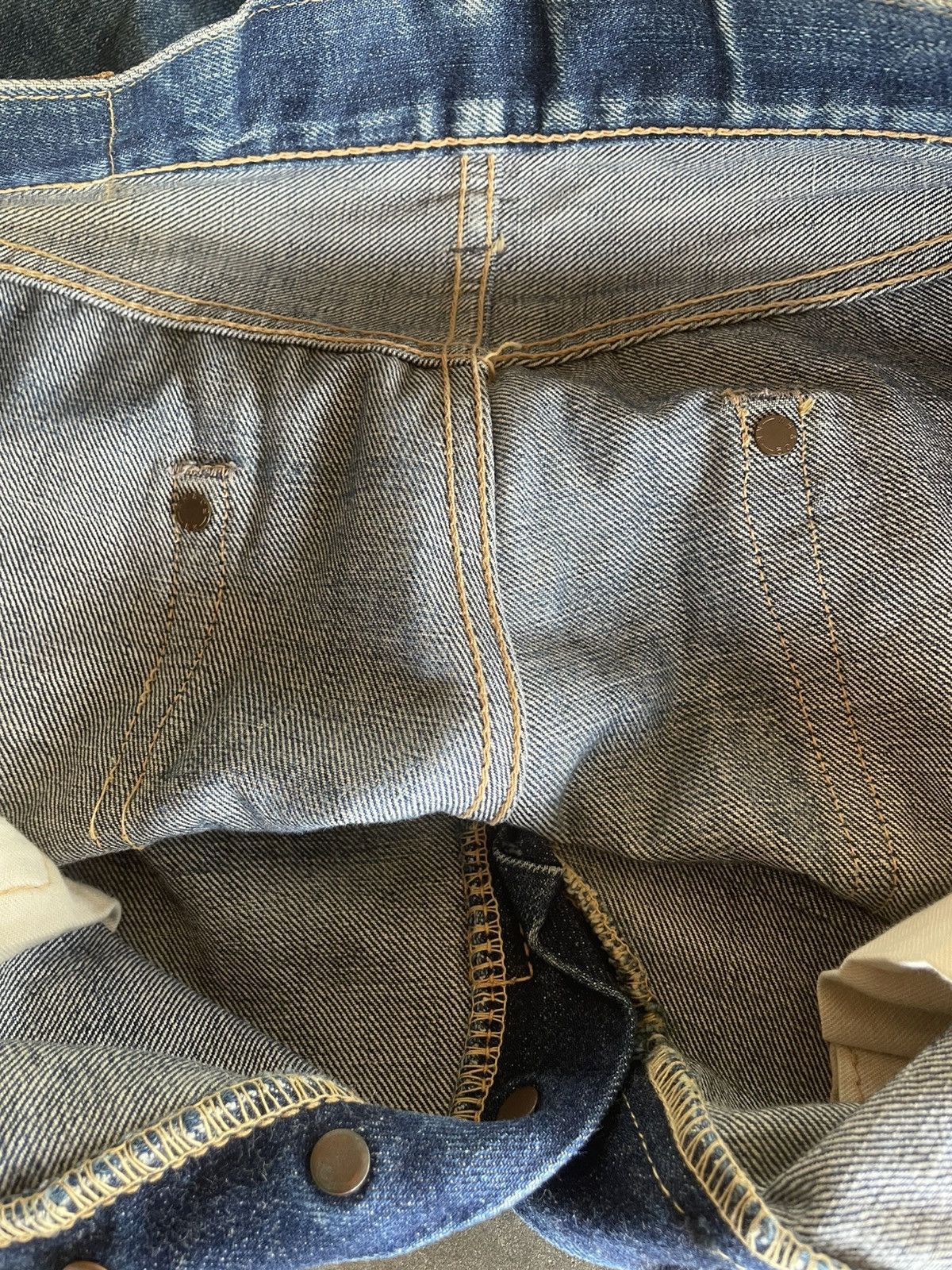 Warehouse & Co. Vintage Japanese Distressed Warehouse Denim Jeans Faded Wash Size US 32 / EU 48 - 16 Thumbnail